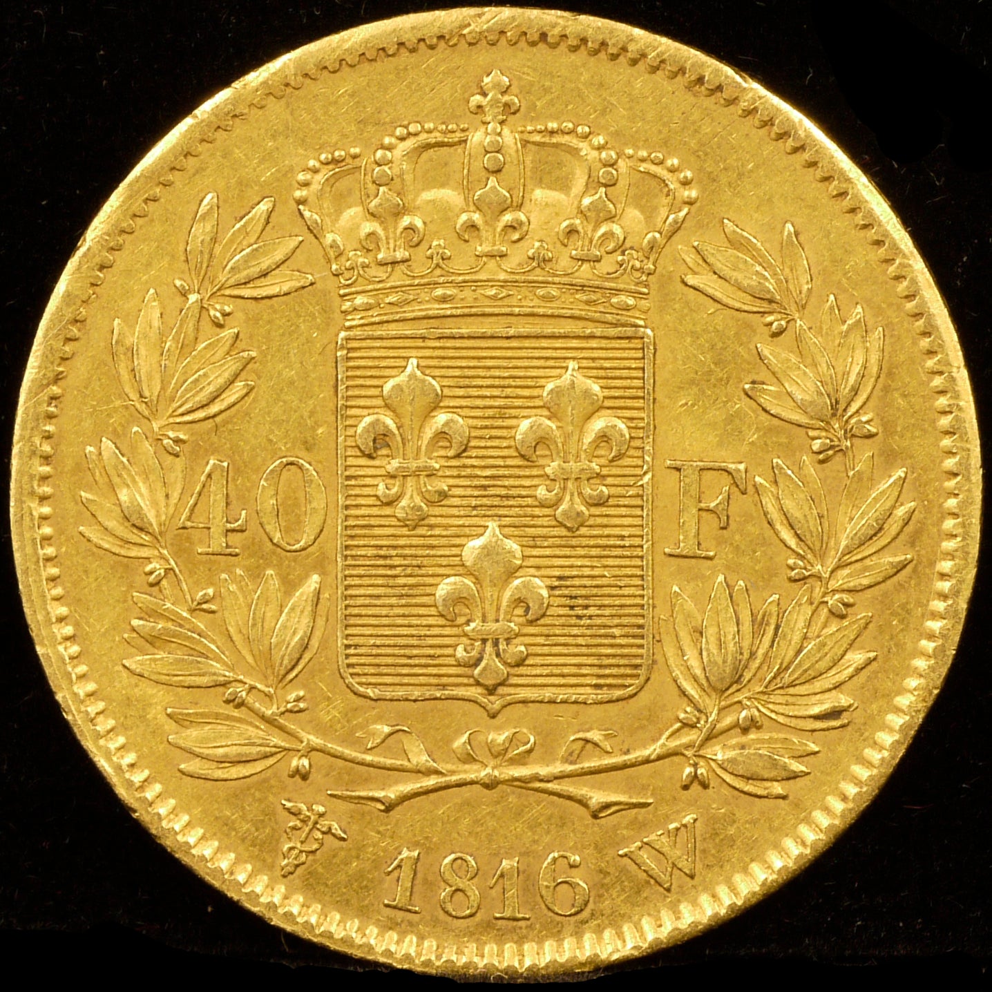 フランス 40フラン金貨 1816年 ルイ18世 - NJ BUYER'S MARKETPLACE