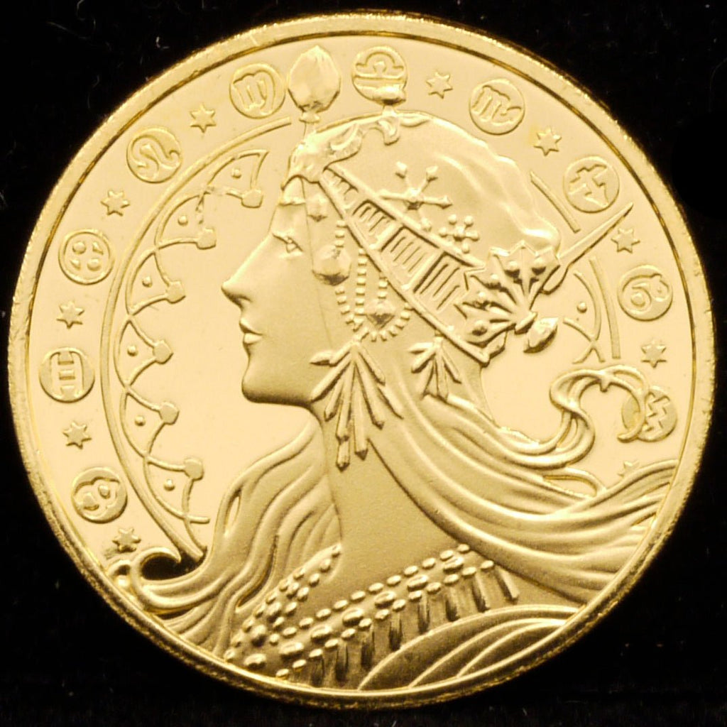 1/10oz金メダル アルフォンス・ミュシャ ミュシャ財団130周年｜コイン 
