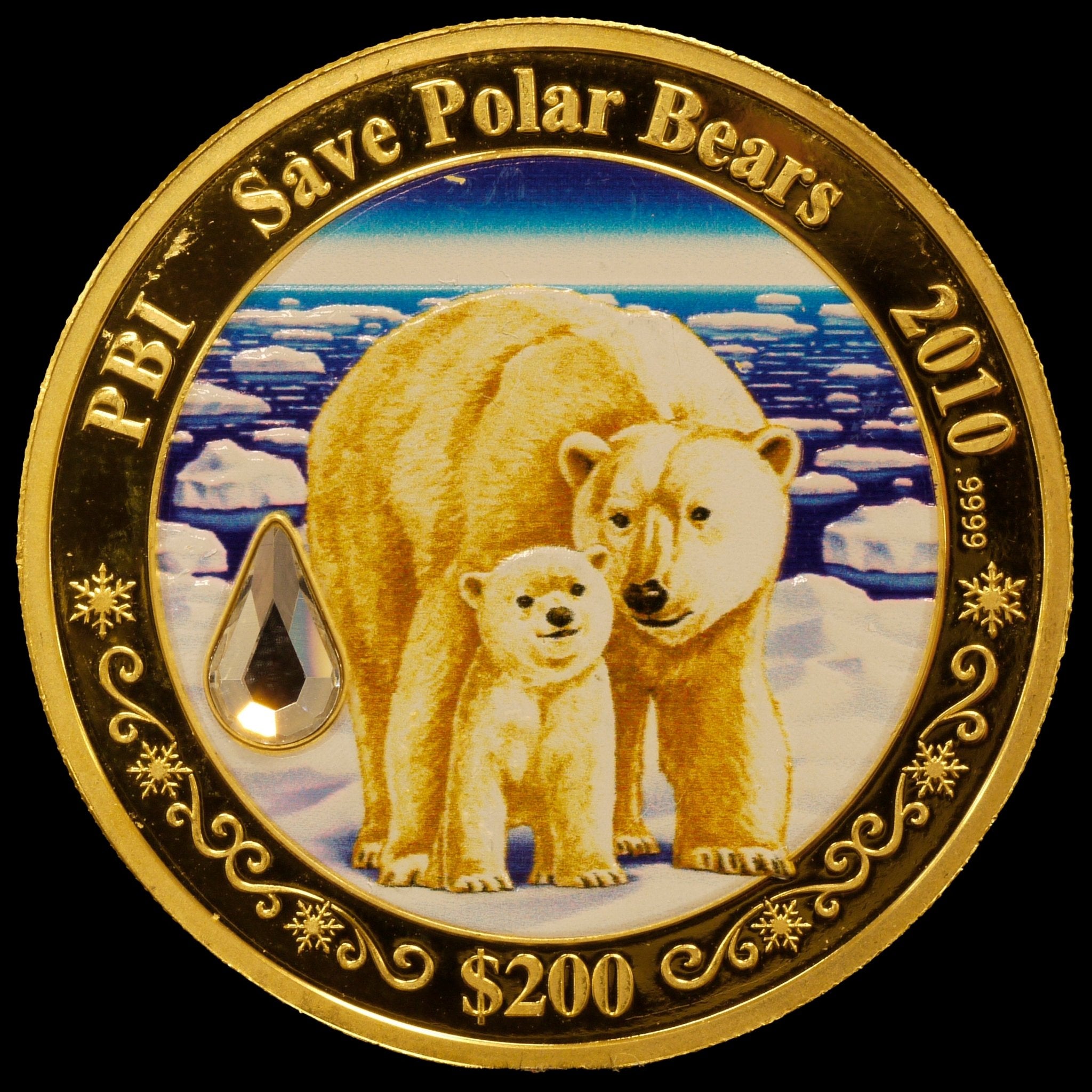 クック島 200ドル金貨 2010年 白熊の親子 - NJ BUYER'S MARKETPLACE