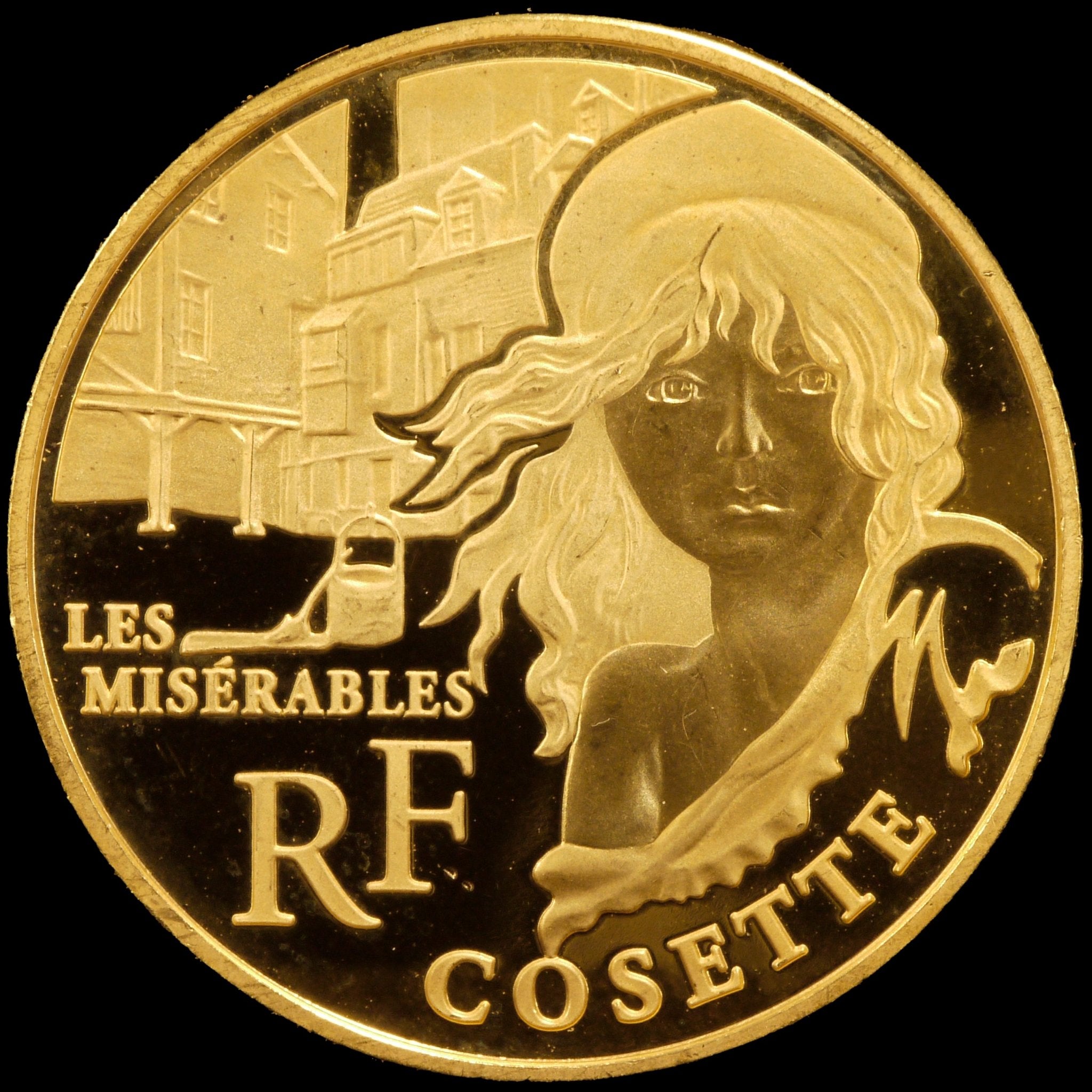 フランス 50ユーロ金貨 2011年 レ・ミゼラブル 少女コゼット - NJ BUYER'S MARKETPLACE