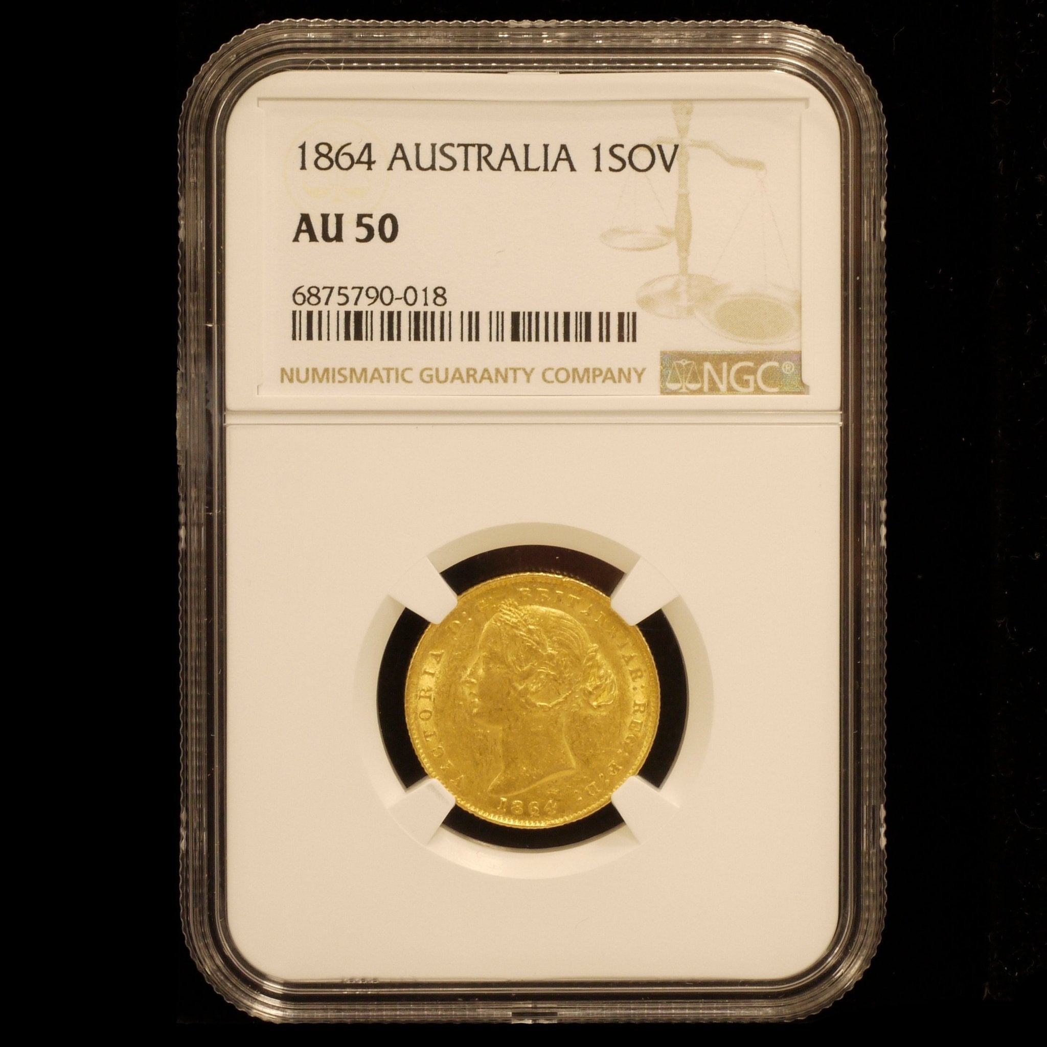 オーストラリア ソヴリン金貨 1864年 ヴィクトリア女王 - NJ BUYER'S MARKETPLACE