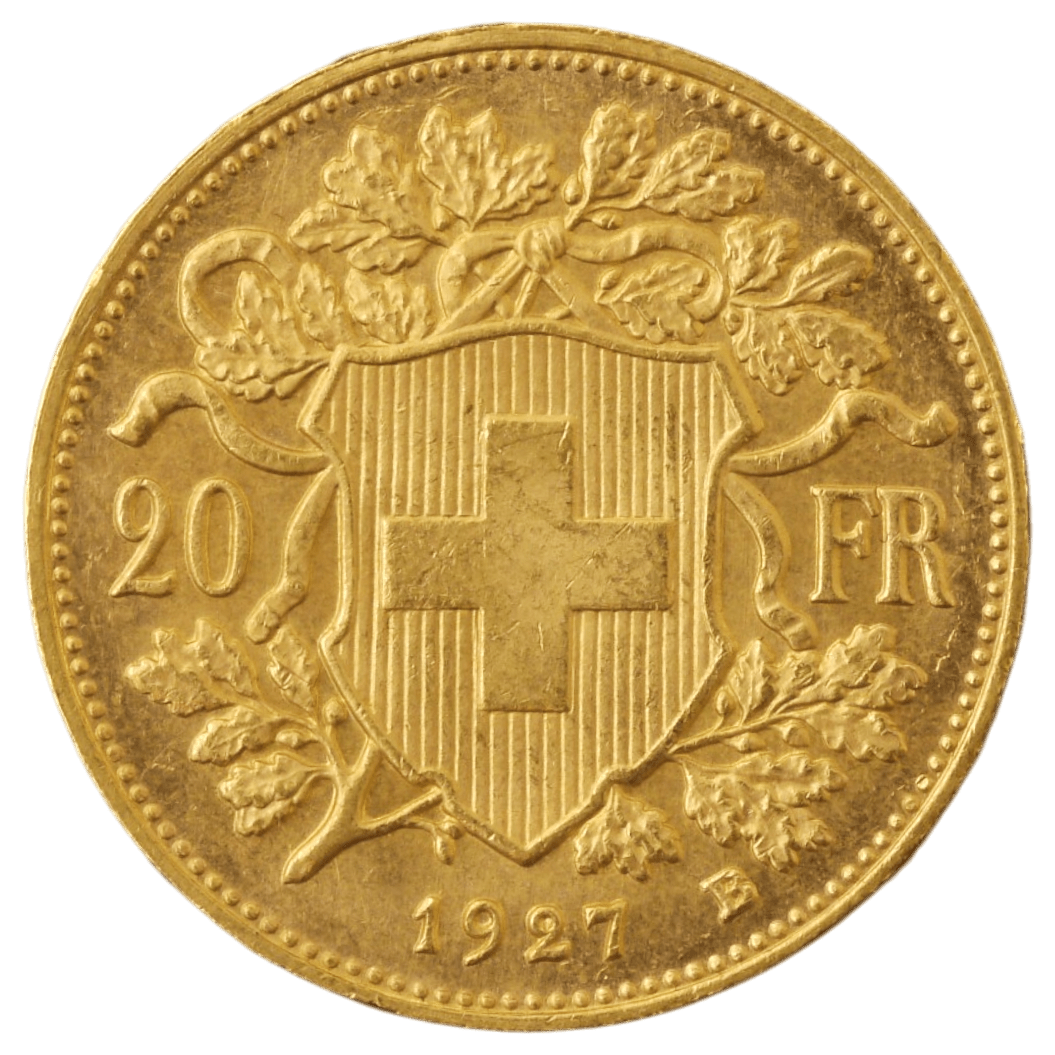 スイス 20フラン金貨 1927年 ベルン鋳 ヘルべティア - NJ BUYER'S MARKETPLACE