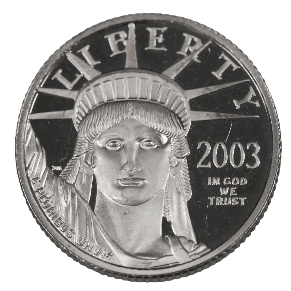 アメリカ 25ドルプラチナ貨 2003年 ウェストポイント鋳 リバティ イーグル - NJ BUYER'S MARKETPLACE