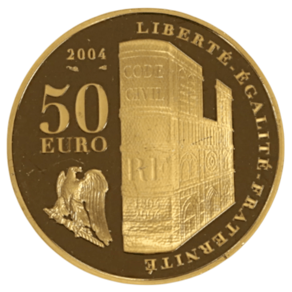 フランス 50ユーロ金貨 2004年 パリ鋳 ナポレオン1世 - NJ BUYER'S MARKETPLACE