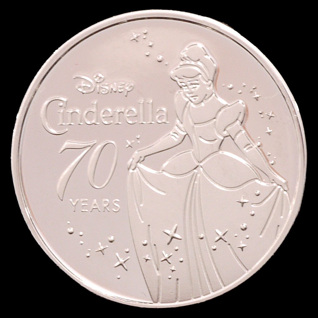 Disney 1/10oz Platinum Medal Cinderella