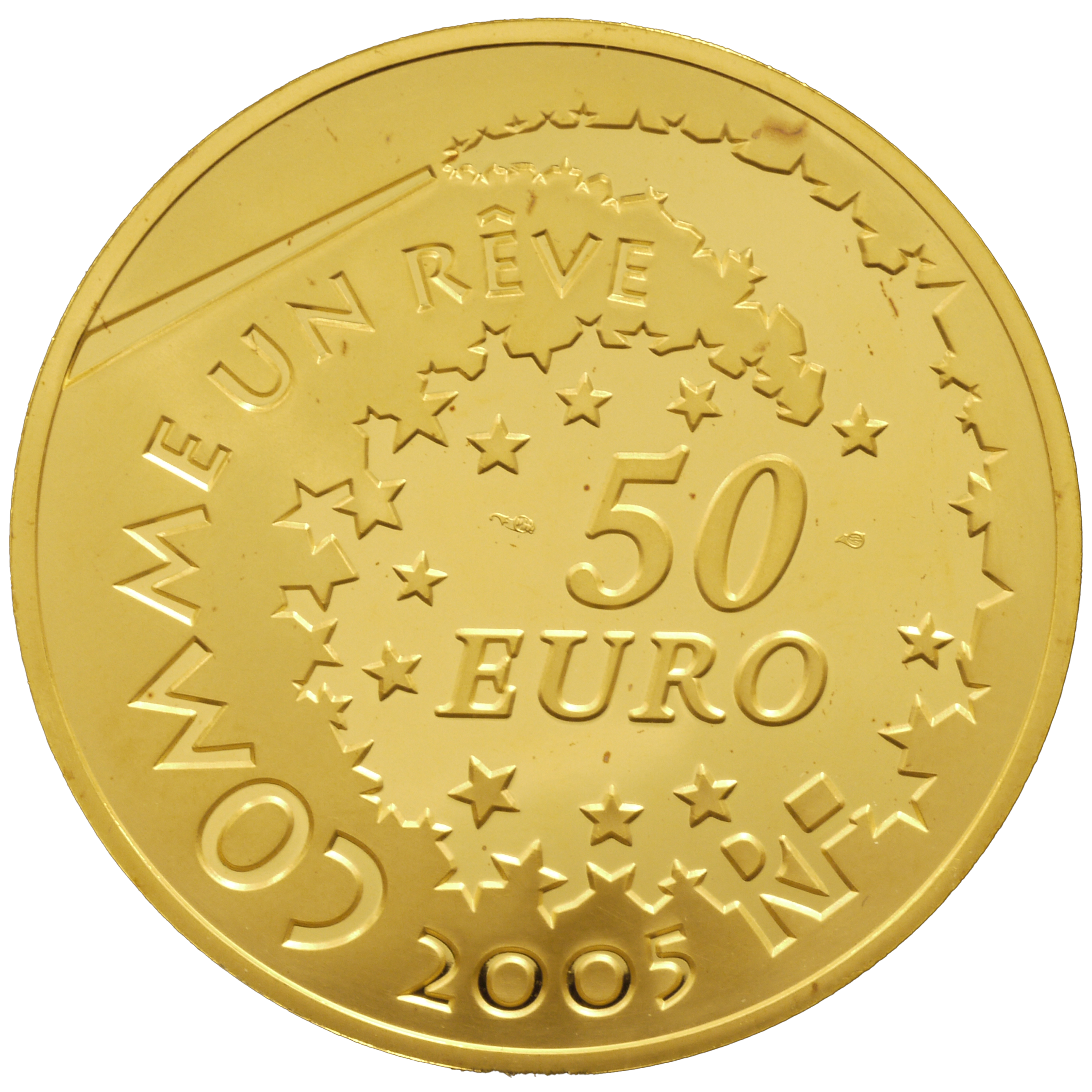 フランス 50ユーロ金貨 2002年 ハローキティ