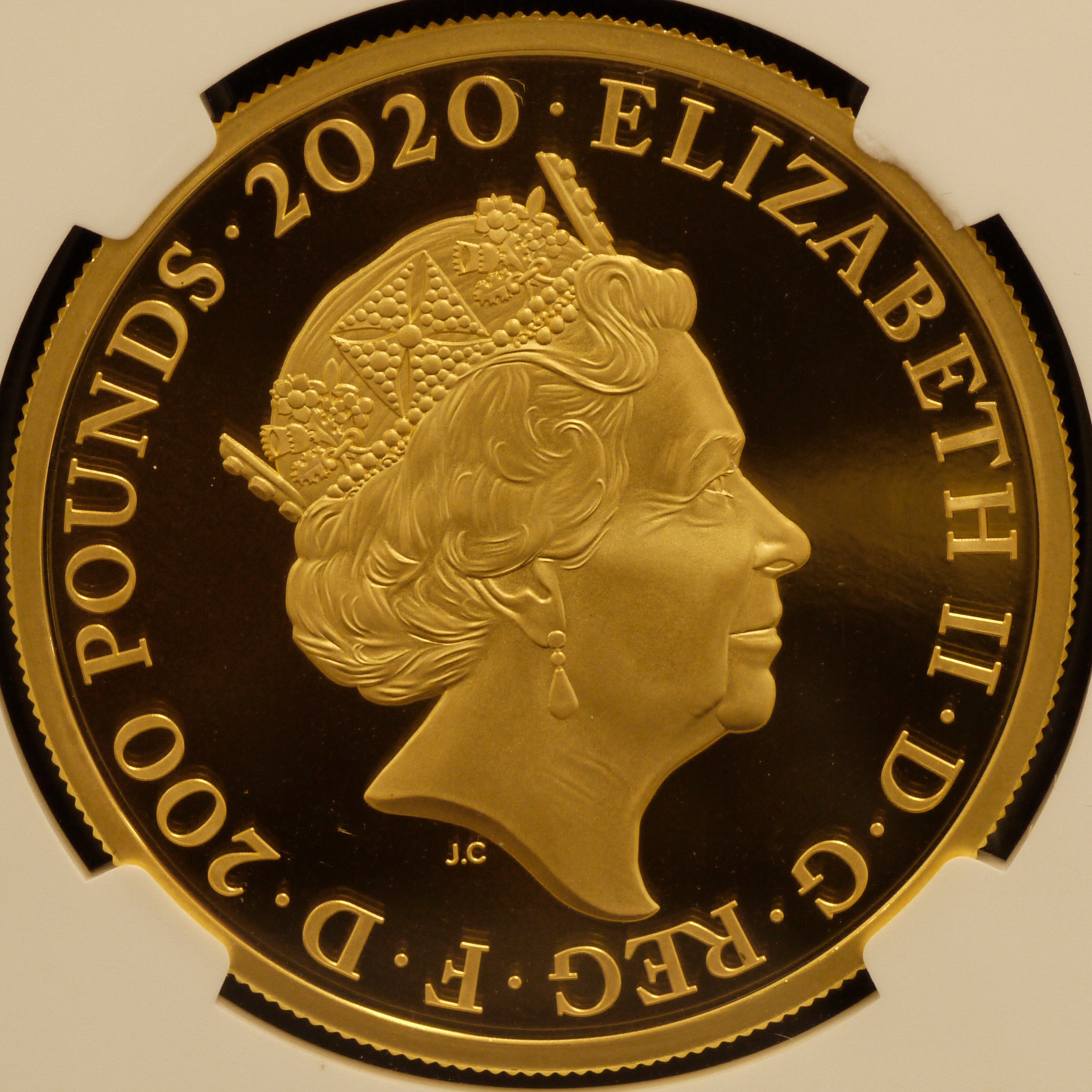 イギリス 200ポンド金貨 2020年 ジェームズ・ボンド007 NGC PF69 ULTRA CAMEO