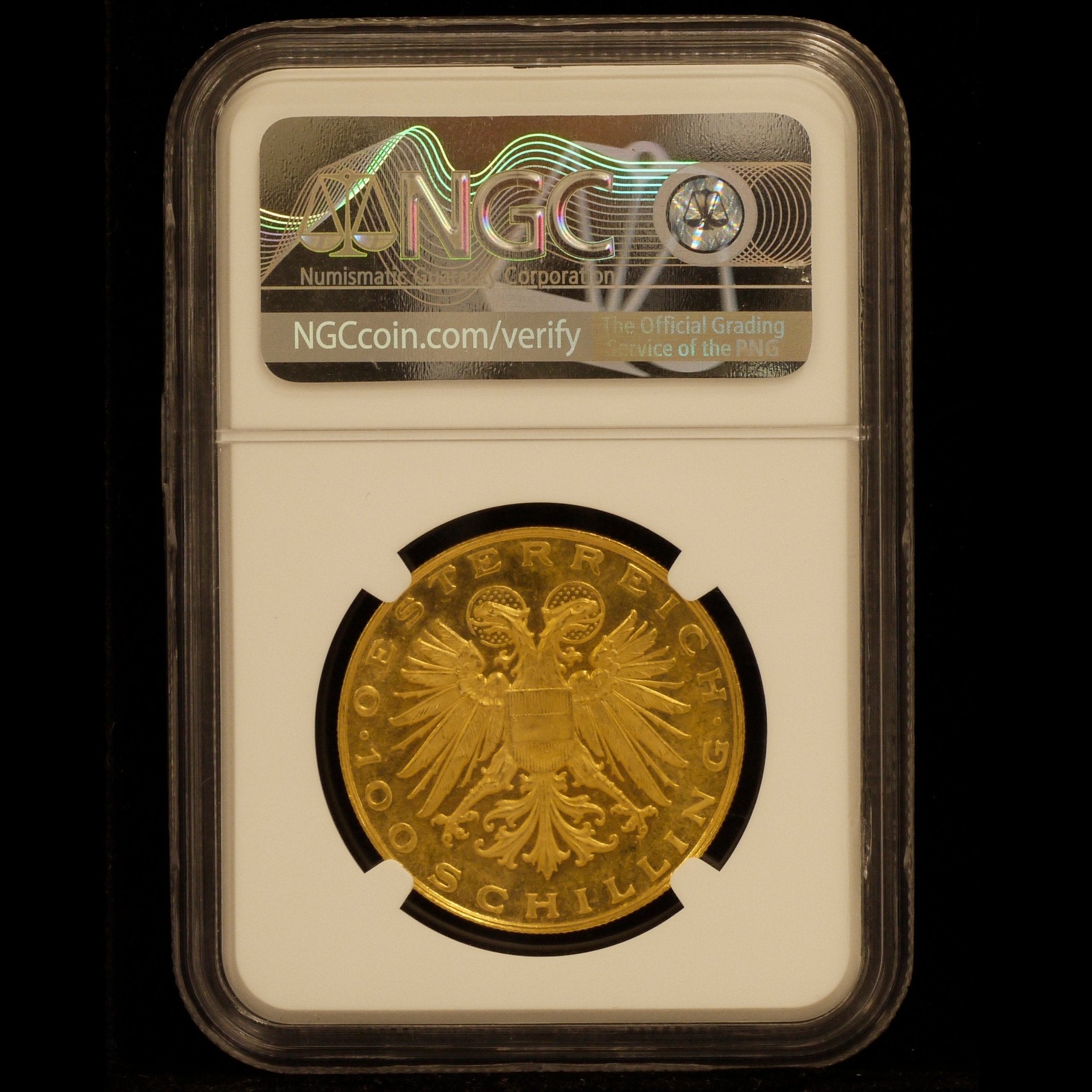 オーストリア 100シリング金貨 1936年 聖母子 NGC PL61 - NJ BUYER'S MARKETPLACE