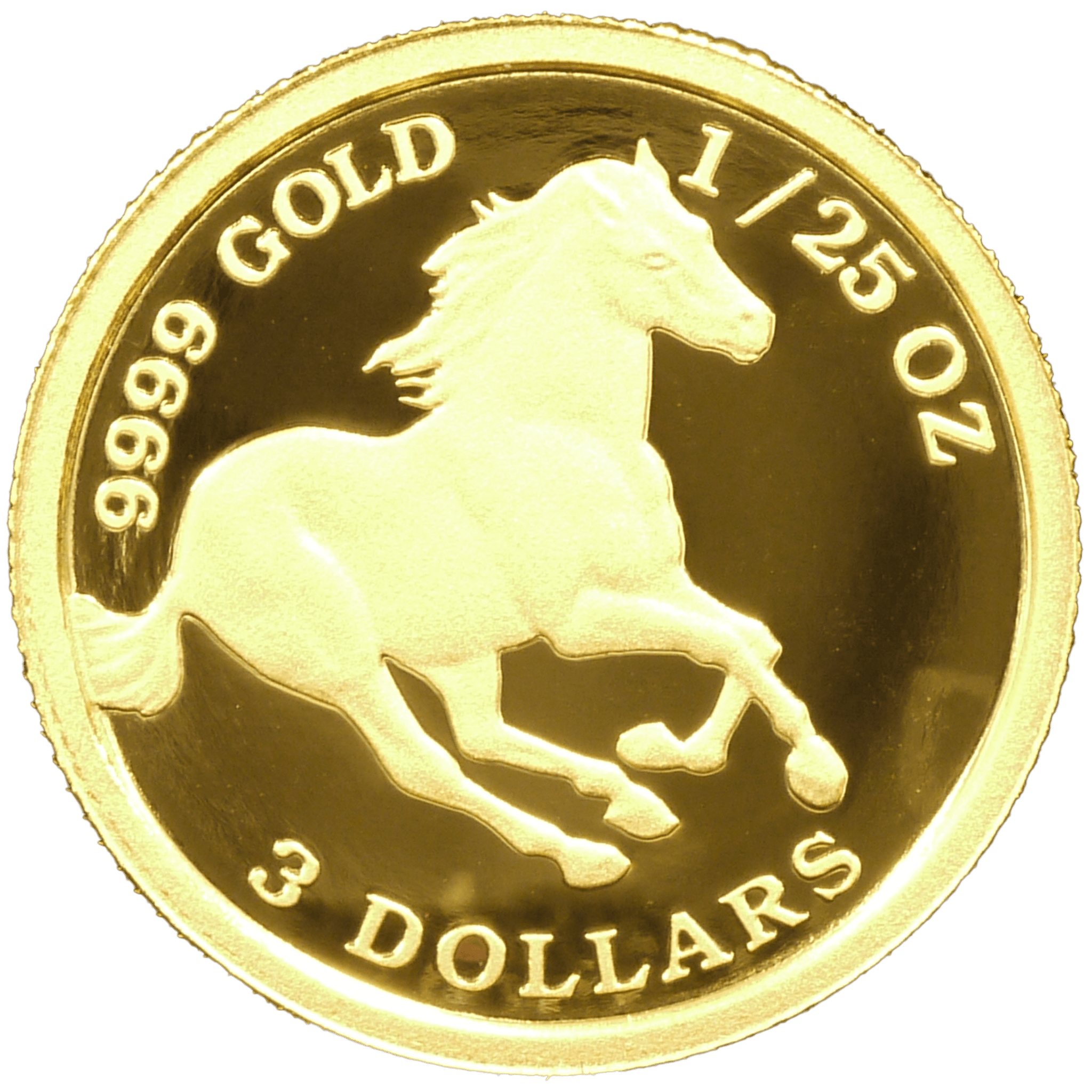 ツバル ホース 1/25オンス金貨 2024年 エリザベス2世 - NJ BUYER'S MARKETPLACE