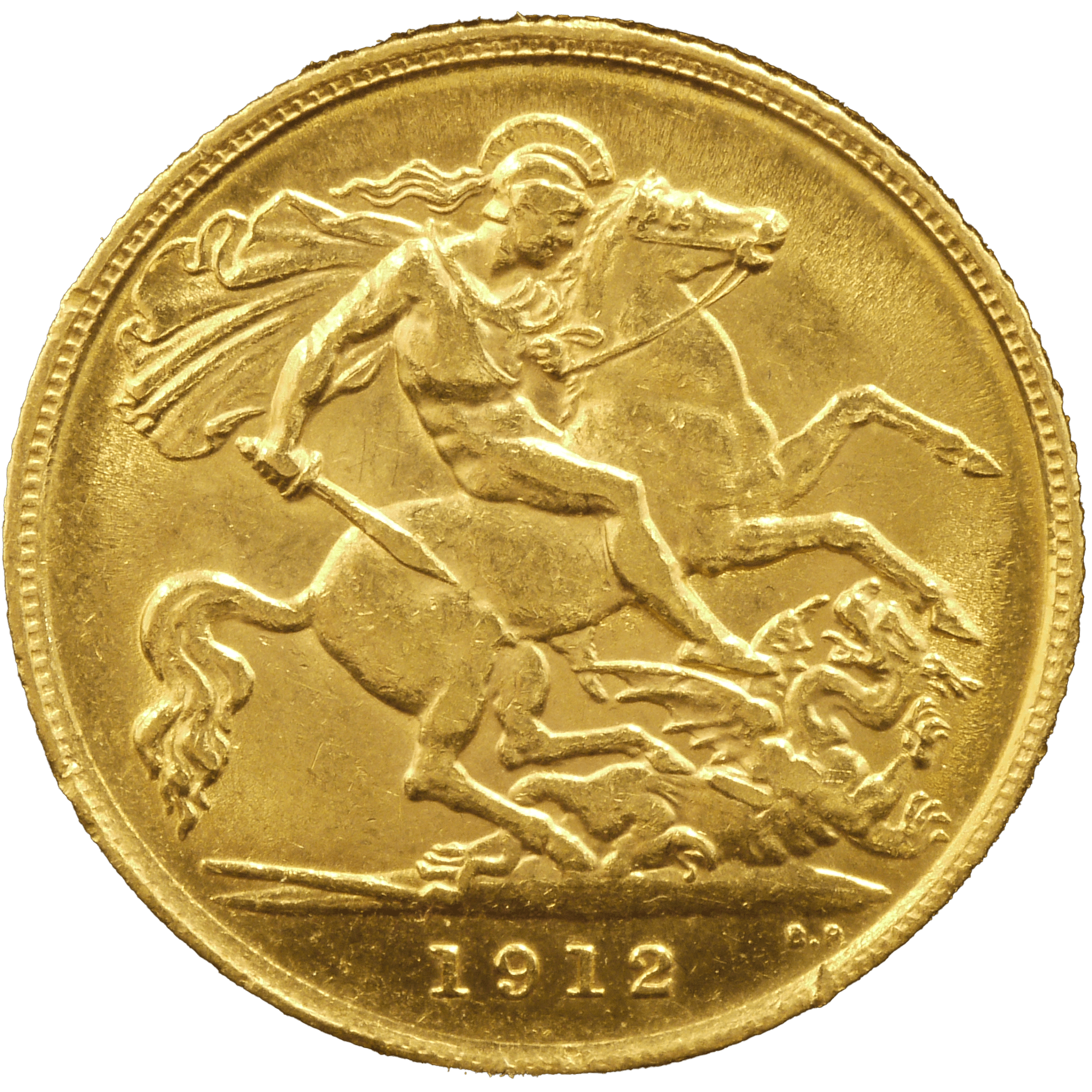 イギリス 1/2ソヴリン金貨 1912年 ジョージ5世 - NJ BUYER'S MARKETPLACE