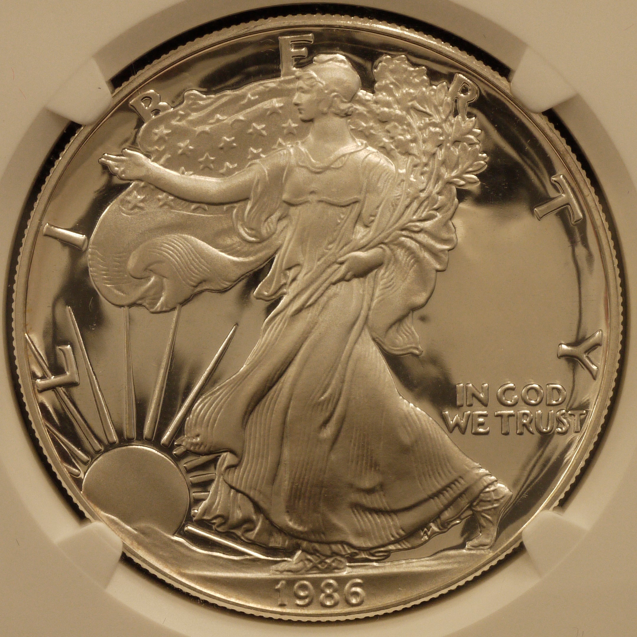 アメリカ 1ドル銀貨 1986年 イーグル NGC PF69 ULTRA CAMEO