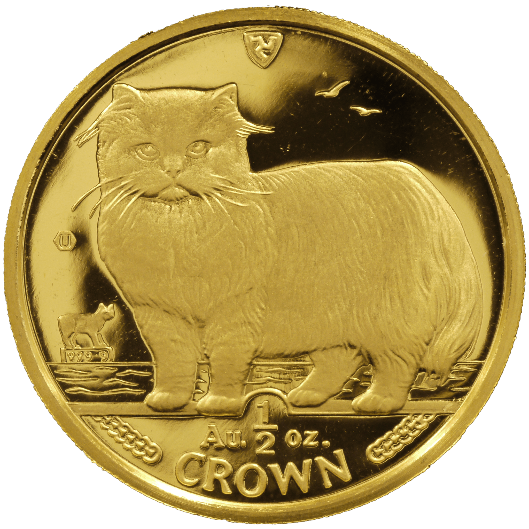 マン島 1/2ozクラウン金貨 1989年 ペルシアン・キャット - NJ BUYER'S MARKETPLACE