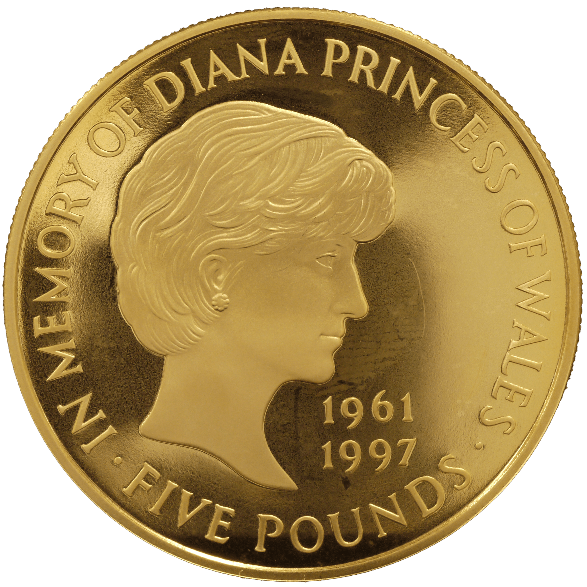 イギリス 5ポンド金貨 1999年 ダイアナ妃追悼 - NJ BUYER'S MARKETPLACE