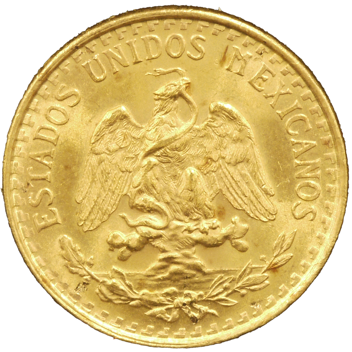 金コイン】メキシコ2ペソ金貨 1945年刻印 メキシコ合衆国発行