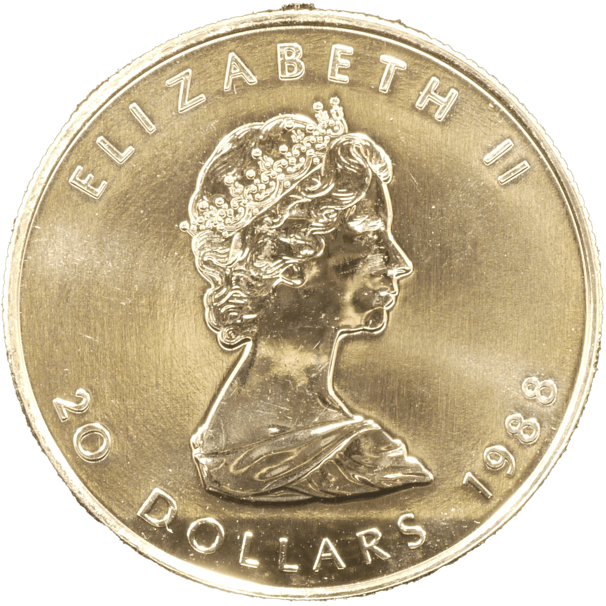 カナダ 20ドルプラチナ貨 1988年 メイプルリーフ - NJ BUYER'S MARKETPLACE