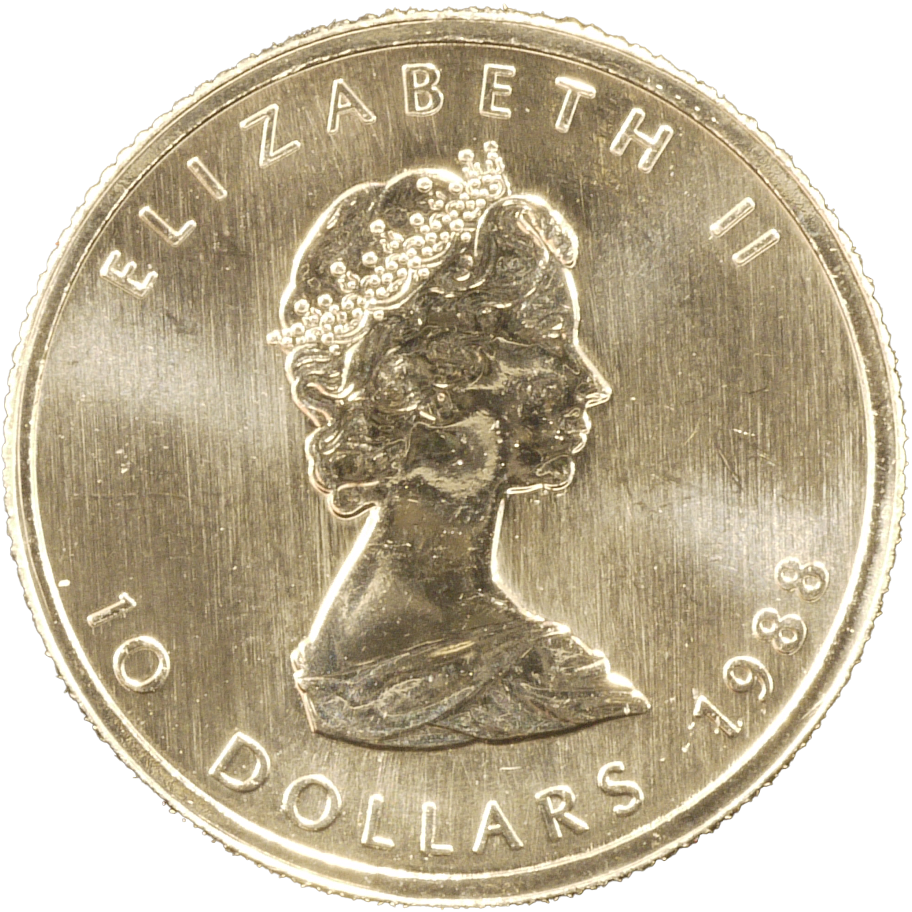 カナダ 10ドルプラチナ貨 1988年 メイプルリーフ