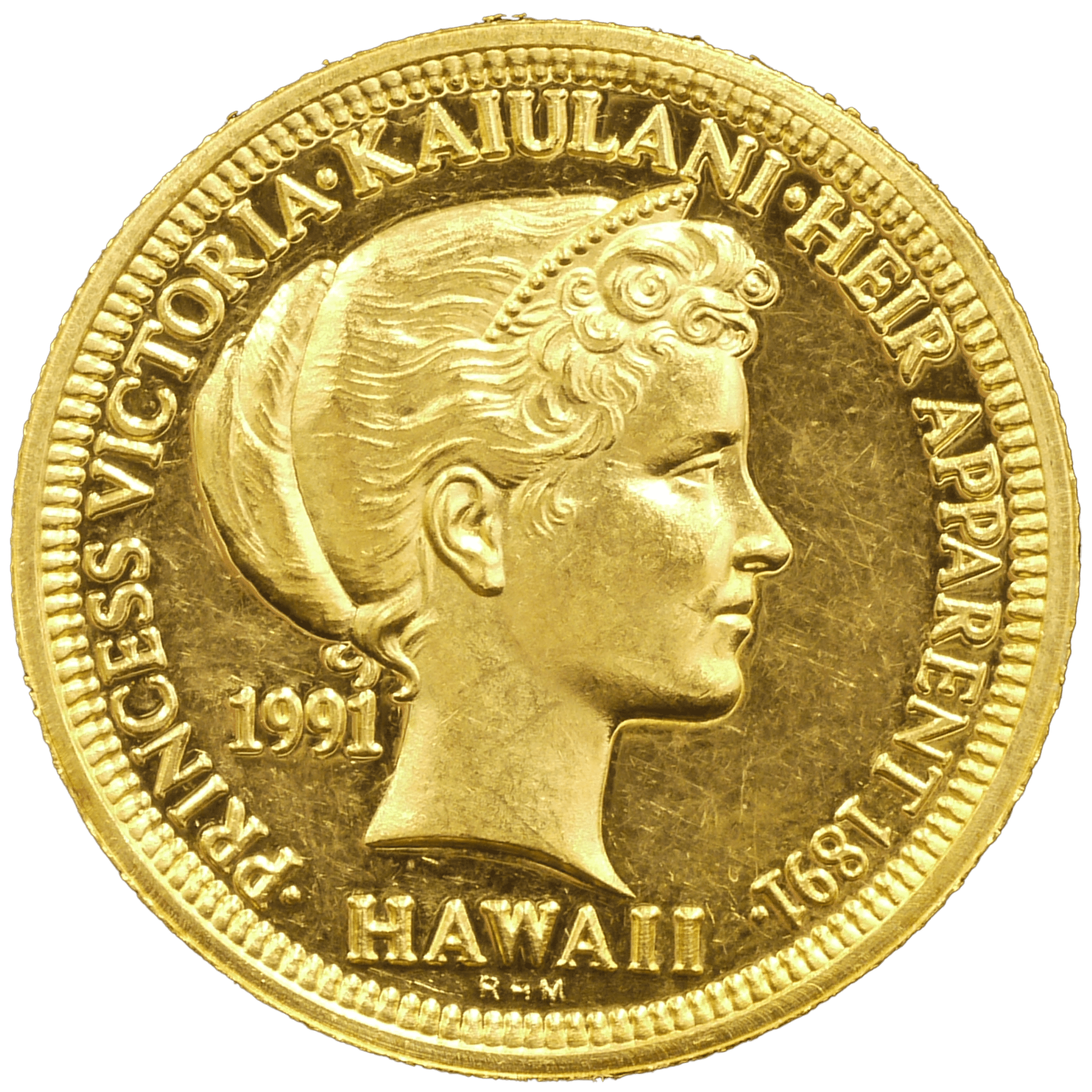ハワイ 1/2oz金メダル 1991年 カイウラニ王女 - NJ BUYER'S MARKETPLACE