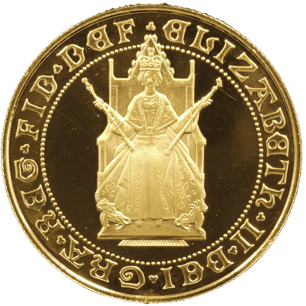 1989年 エリザベス2世  イギリス 2ポンド金貨 1989年 エリザベス2世｜NJ BUYER'S MARKETPLACE