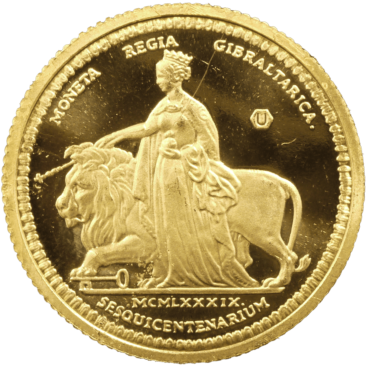 ジブラルタル ウナとライオン 2ソブリン プルーフ金貨 15,94g ジブラルタル ウナとライオン 2ソブリン プルーフ金貨 15,94g