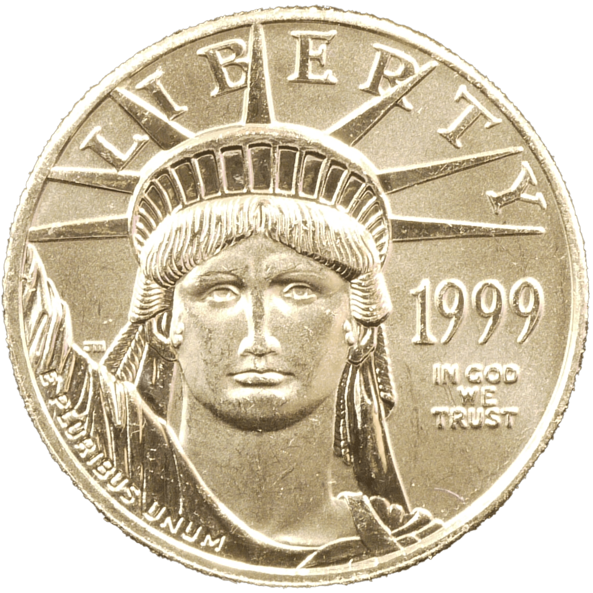アメリカ 10ドルプラチナ貨 1999年 リバティ女神 - NJ BUYER'S MARKETPLACE
