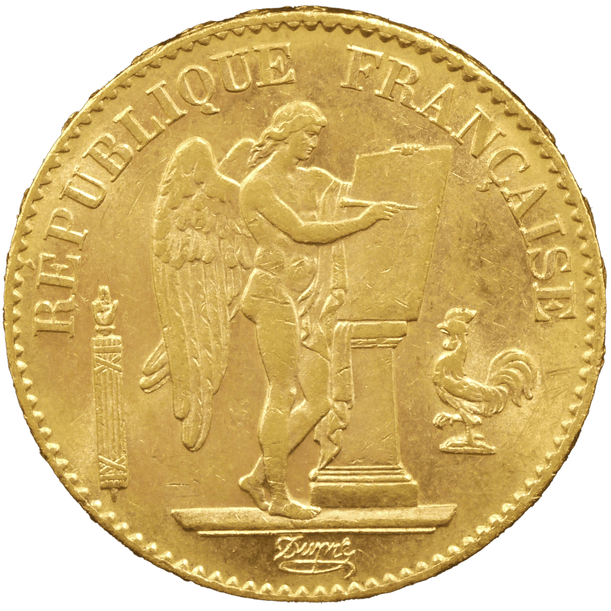フランス 20フラン金貨 1895年 法の天使 パリ鋳｜NJ BUYER'S MARKETPLACE