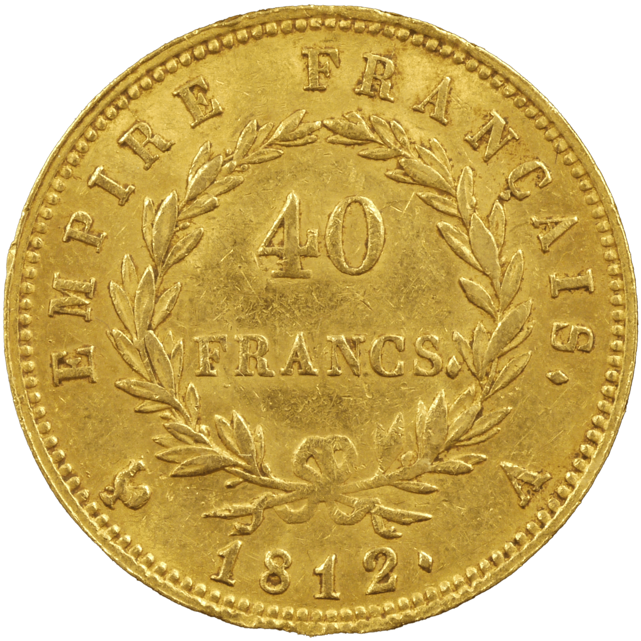 フランス 40フラン金貨 1812年 ナポレオン1世 パリ鋳 - NJ BUYER'S MARKETPLACE