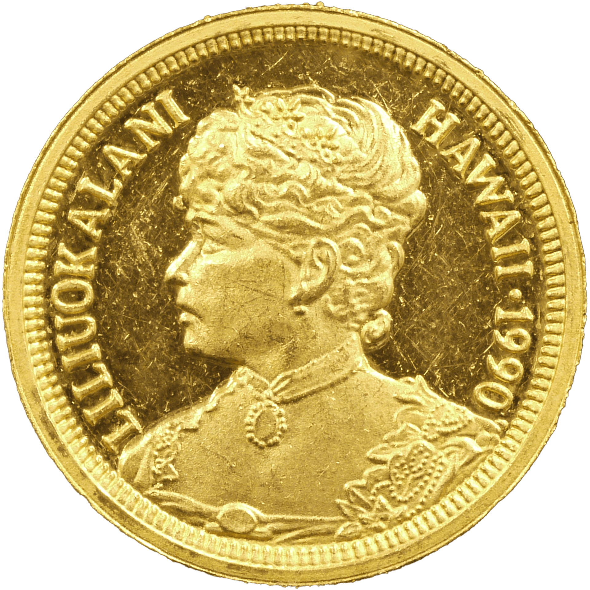 ハワイ 1/4oz金メダル 1990年 リリウオカラニ女王｜NJ BUYER'S MARKETPLACE