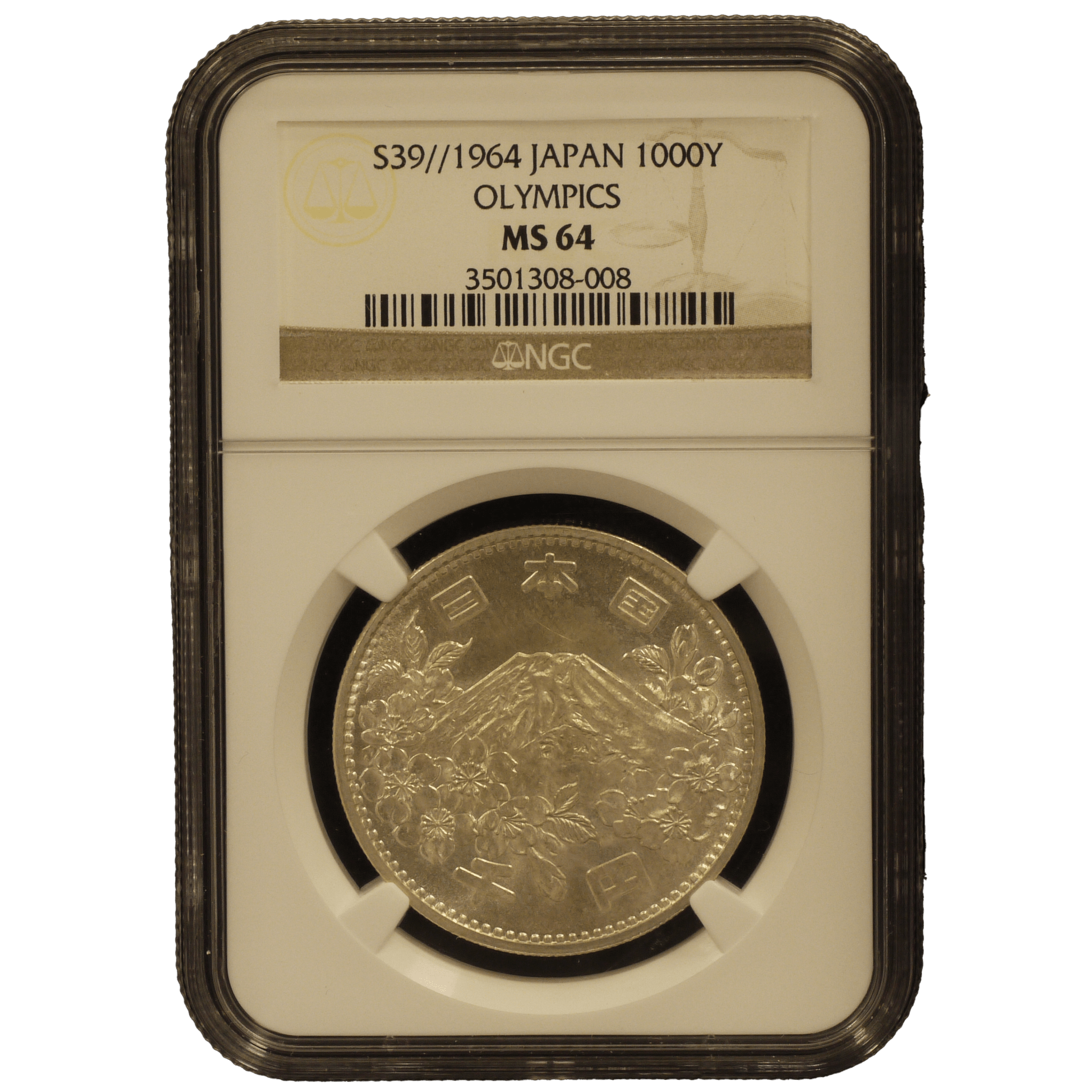 日本 1000円銀貨 1964年 東京五輪 NGC MS64 - NJ BUYER'S MARKETPLACE