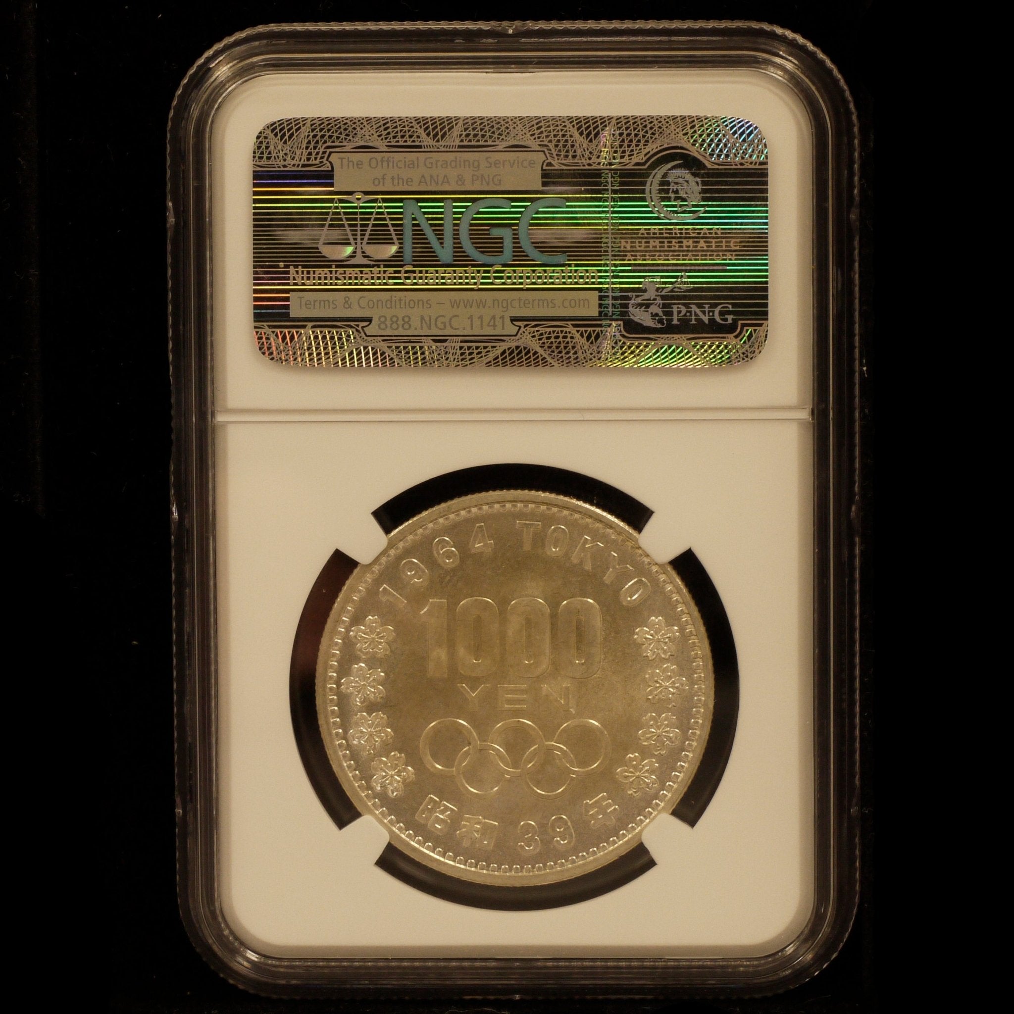 日本 1000円銀貨 1964年 東京五輪 NGC MS64 - NJ BUYER'S MARKETPLACE