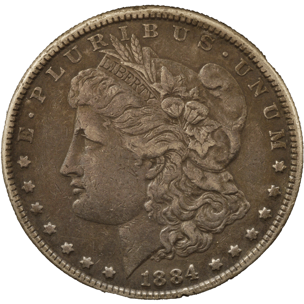 アメリカ 1ドル銀貨 1884年 モルガンダラー フィラデルフィア鋳 - NJ BUYER'S MARKETPLACE