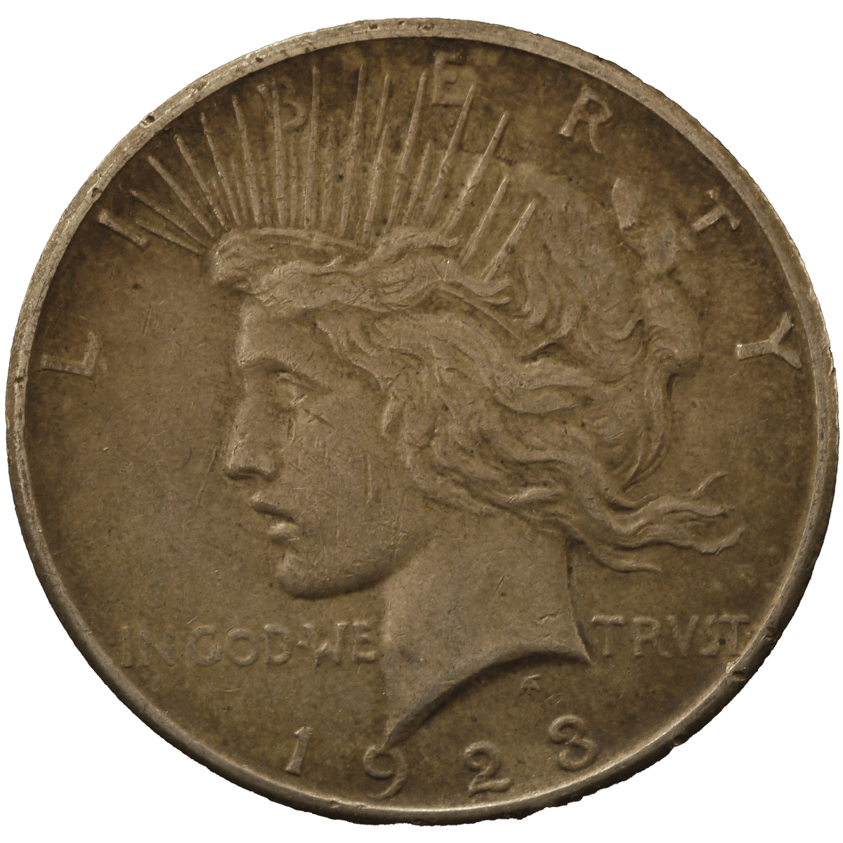 アメリカ 1ドル銀貨 1923年 ピースダラー サンフランシスコ鋳 アメリカ 1ドル銀貨 1923年 ピースダラー サンフランシスコ鋳