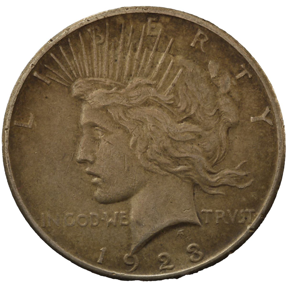 アメリカ ピースダラー 1ドル銀貨 1923年