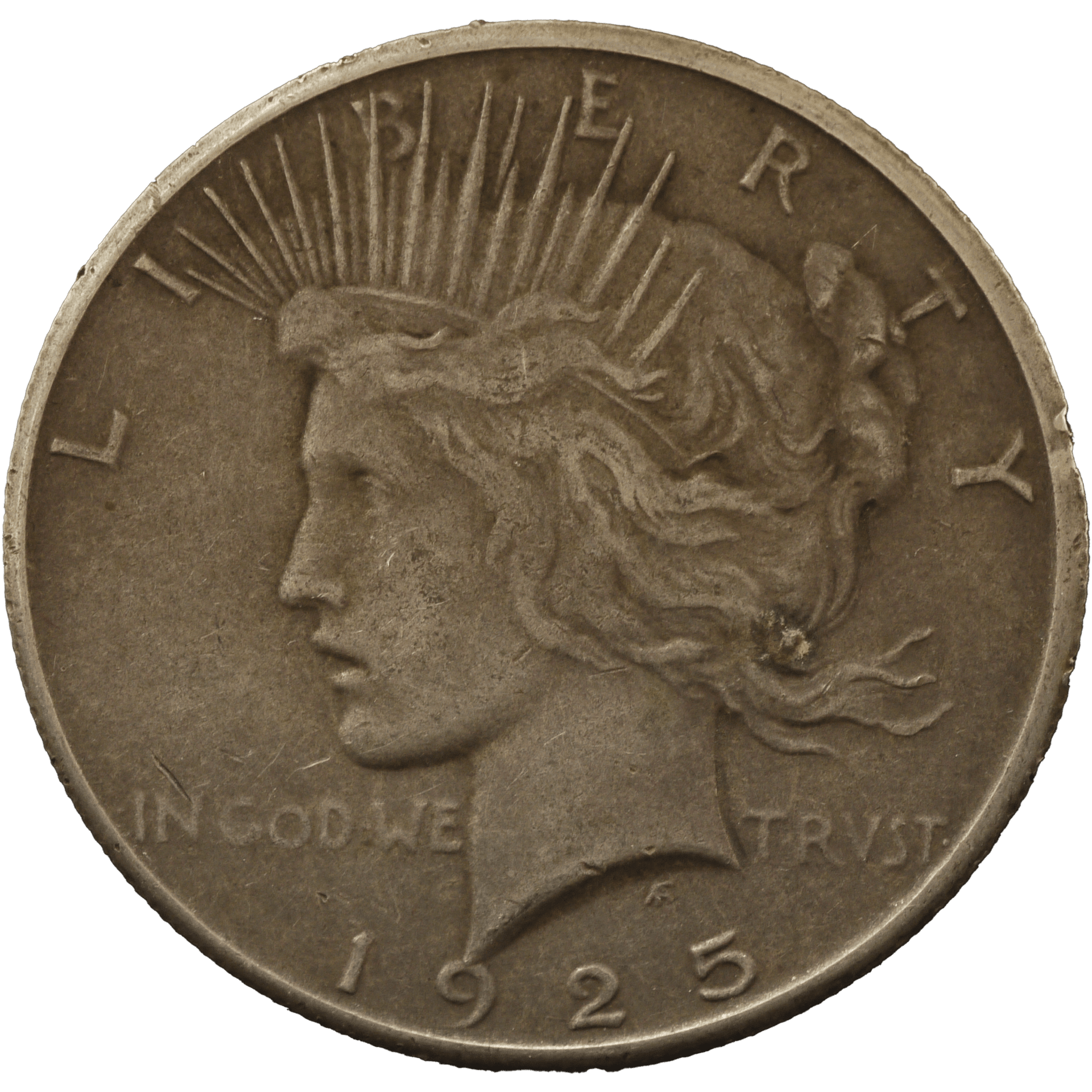 アメリカ 1ドル銀貨 1925年 ピースダラー サンフランシスコ鋳|NJ アメリカ 1ドル銀貨 1925年 ピースダラー サンフランシスコ鋳|NJ