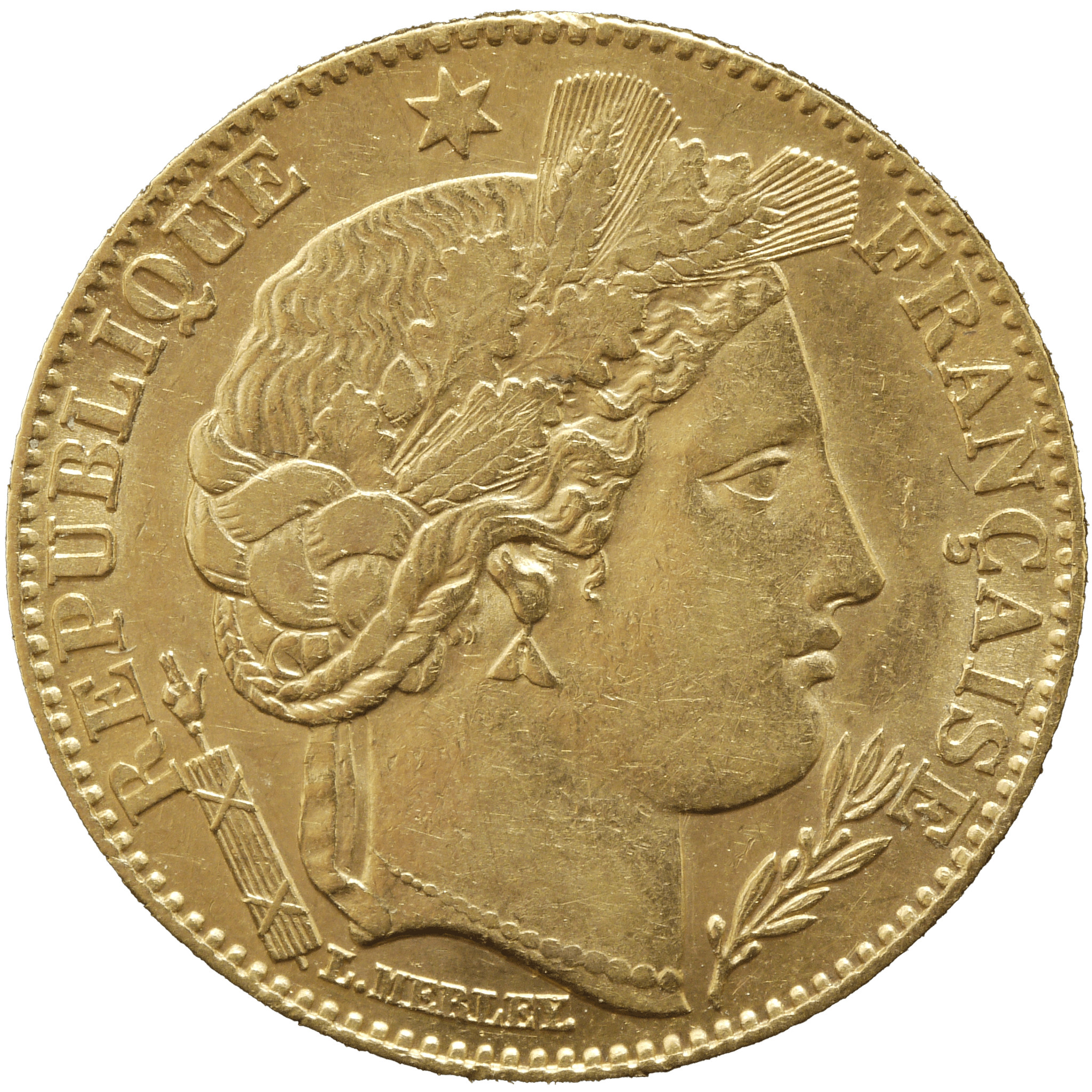 フランス 10フラン金貨 1899年 セレス女神 パリ鋳 - NJ BUYER'S MARKETPLACE