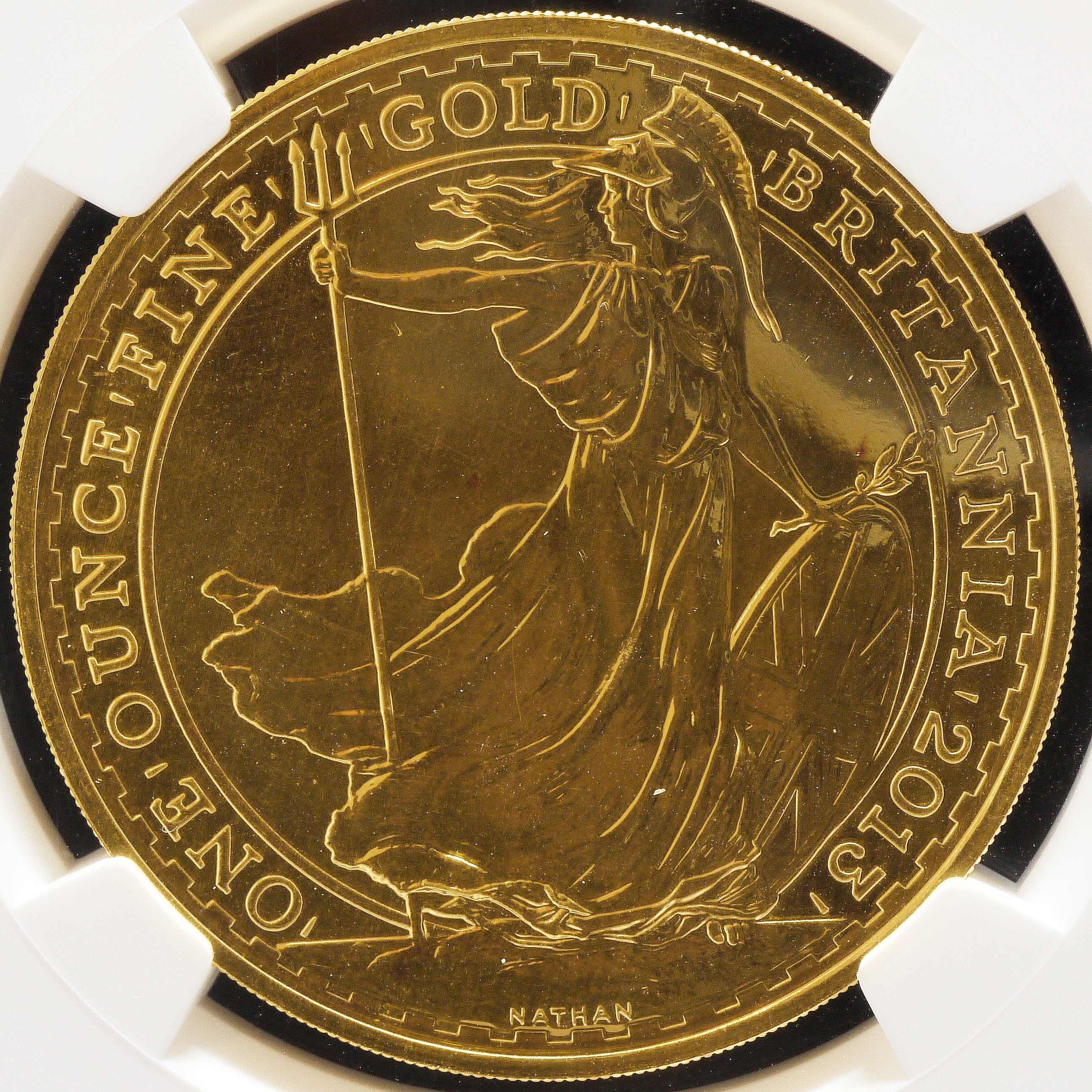 イギリス 100ポンド金貨 2013年 エリザベス2世 ロンドン鋳 NGC MS66
