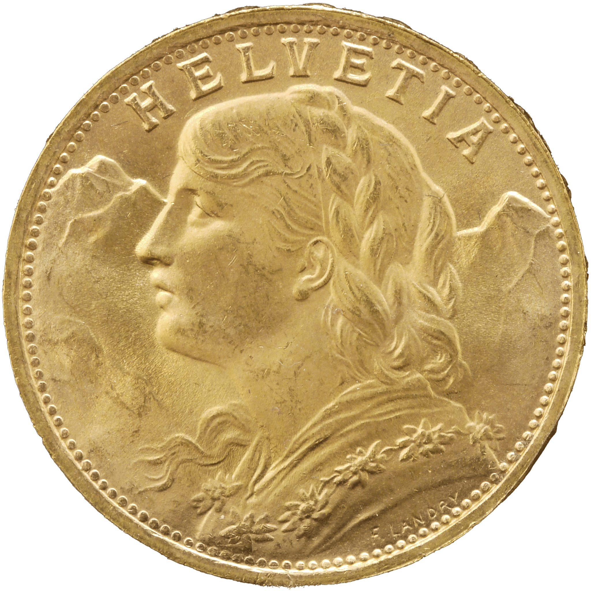 スイス 20フラン金貨 1935年 ヘルヴェティア ベルン鋳 - NJ BUYER'S MARKETPLACE
