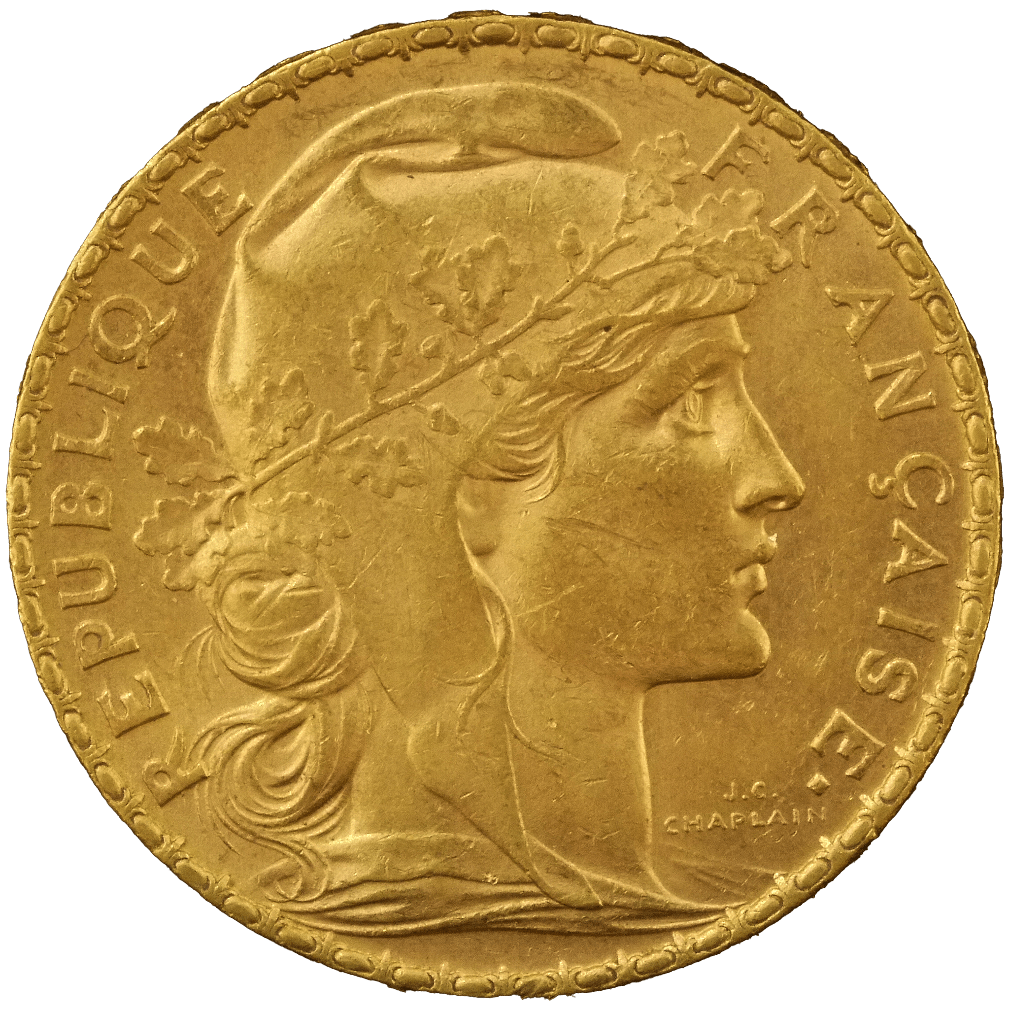 フランス 20フラン金貨 10枚セット 1905～1914年 ルースター パリ鋳 - NJ BUYER'S MARKETPLACE