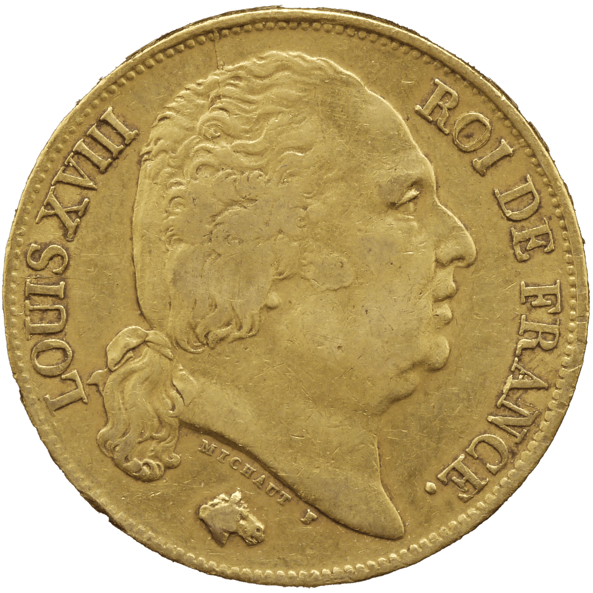海外古銭　1814年　フランス　ルイ18世 コイン 1814 フランス ルイ18世 20フラン金貨 NGC MS62 | aokicoin