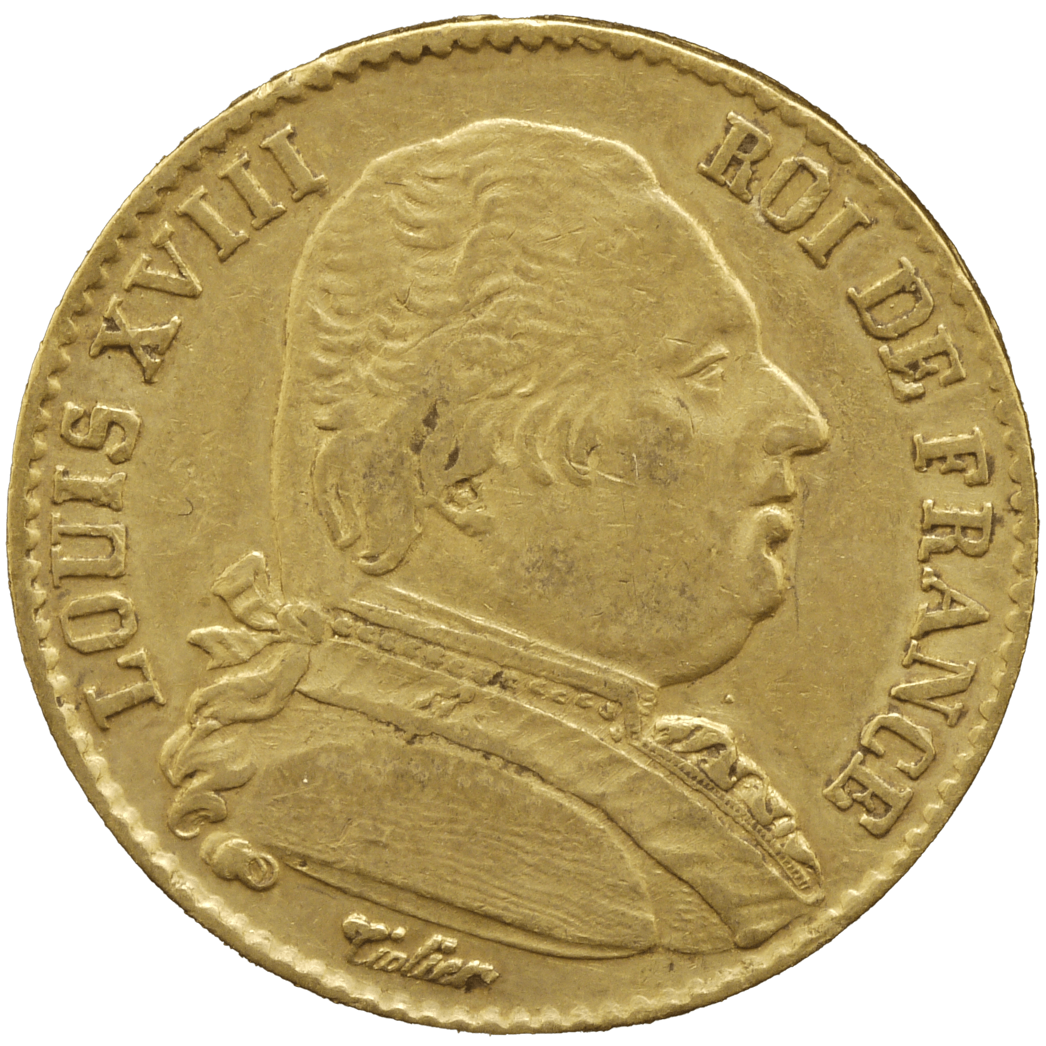 フランス 20フラン金貨 1814年 ルイ18世 パリ鋳 - NJ BUYER'S MARKETPLACE