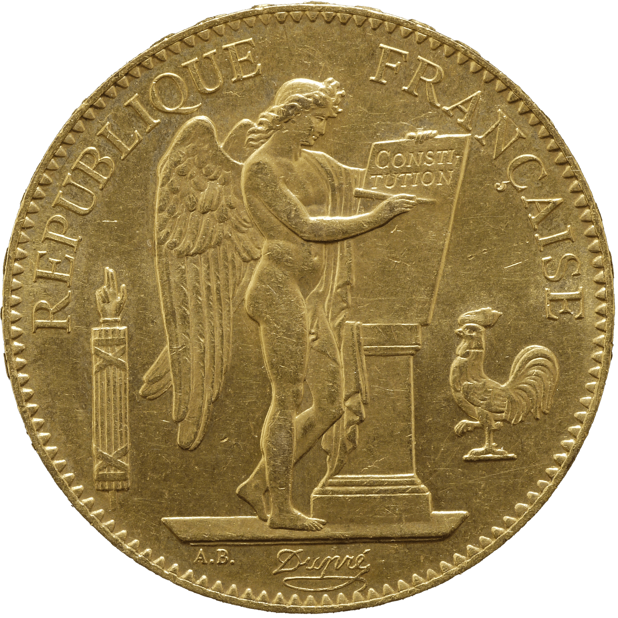 フランス 100フラン金貨 1882年 法の天使 パリ鋳 - NJ BUYER'S MARKETPLACE