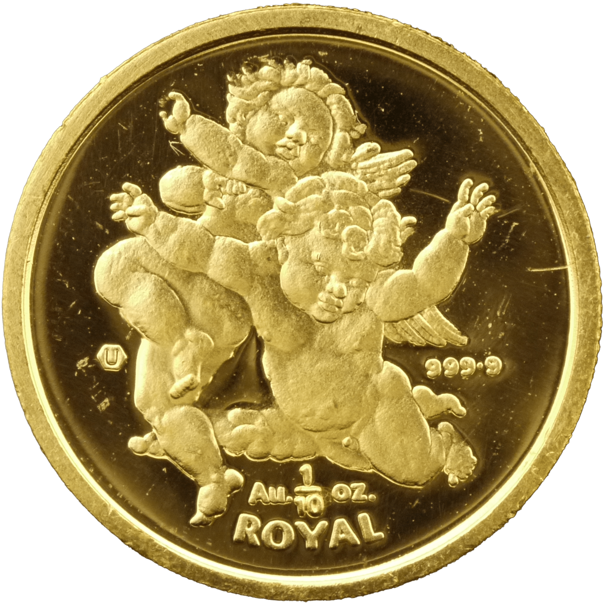 ジブラルタル 1/10ロイヤル金貨 2000年 天使 ポブジョイ鋳 - NJ BUYER'S MARKETPLACE