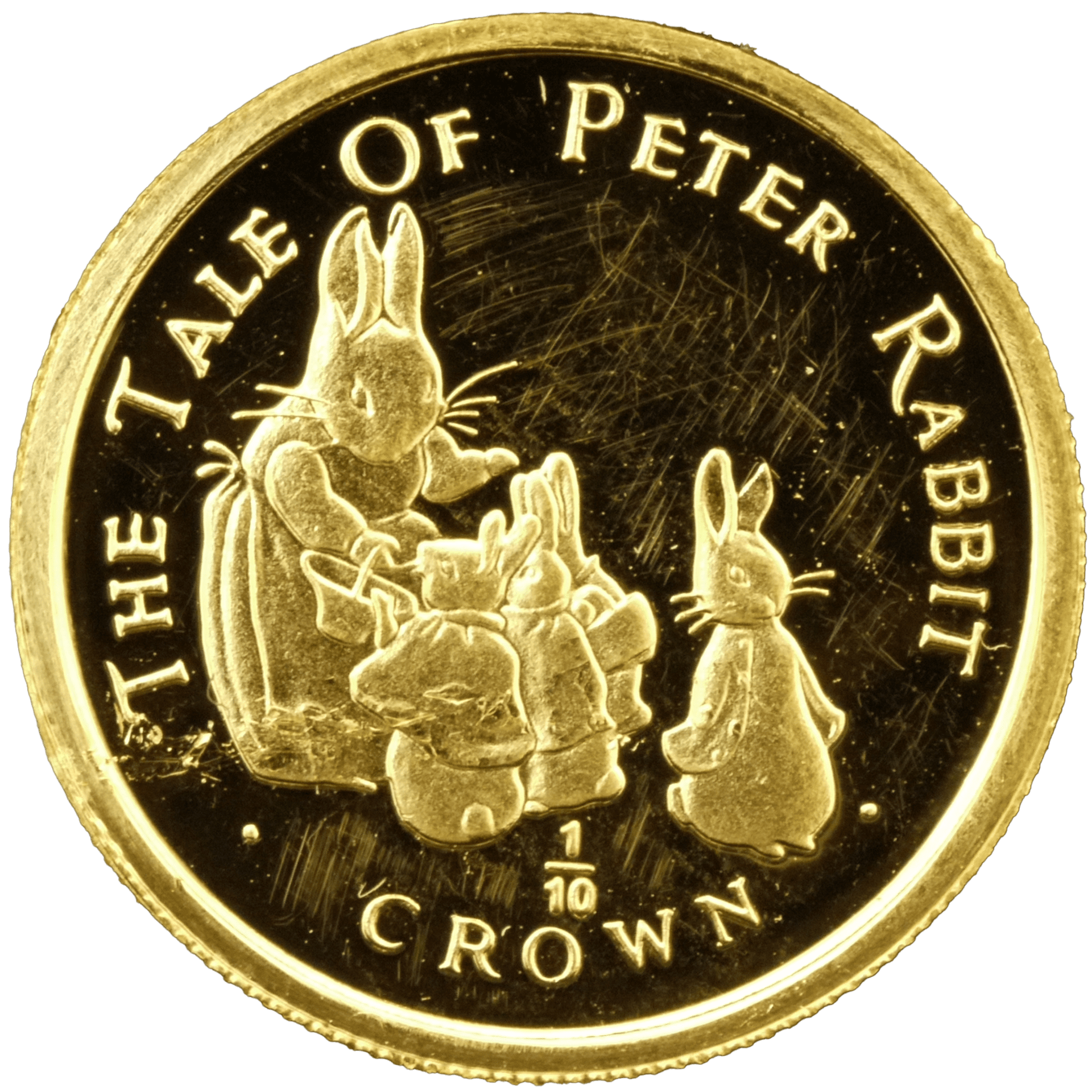 ジブラルタル 1/10クラウン金貨 1994年 ピーターラビット ポブジョイ鋳 ジブラルタル 1/10クラウン金貨 1994年 ピーターラビット ポブジョイ鋳