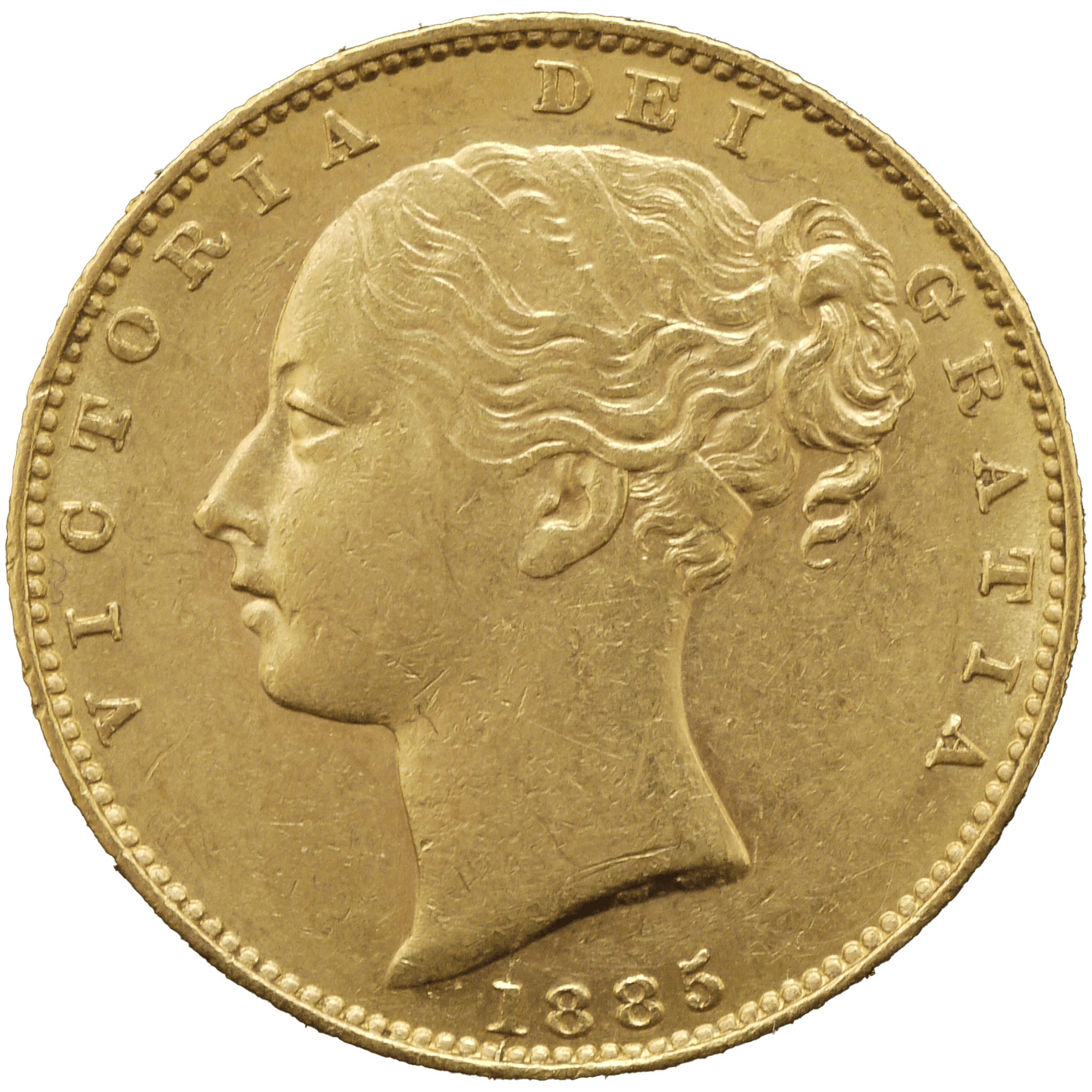 オーストラリア 1ソヴリン金貨 1885年 ヴィクトリア女王 メルボルン鋳 - NJ BUYER'S MARKETPLACE
