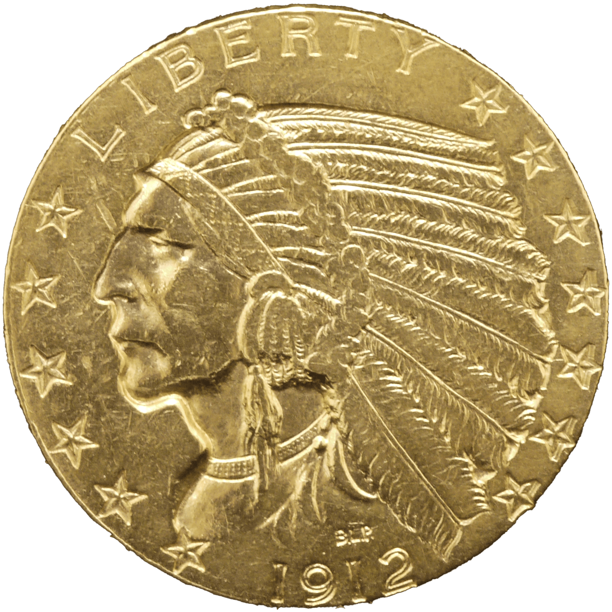アメリカ 5ドル金貨 1912年 インディアン サンフランシスコ鋳 - NJ BUYER'S MARKETPLACE