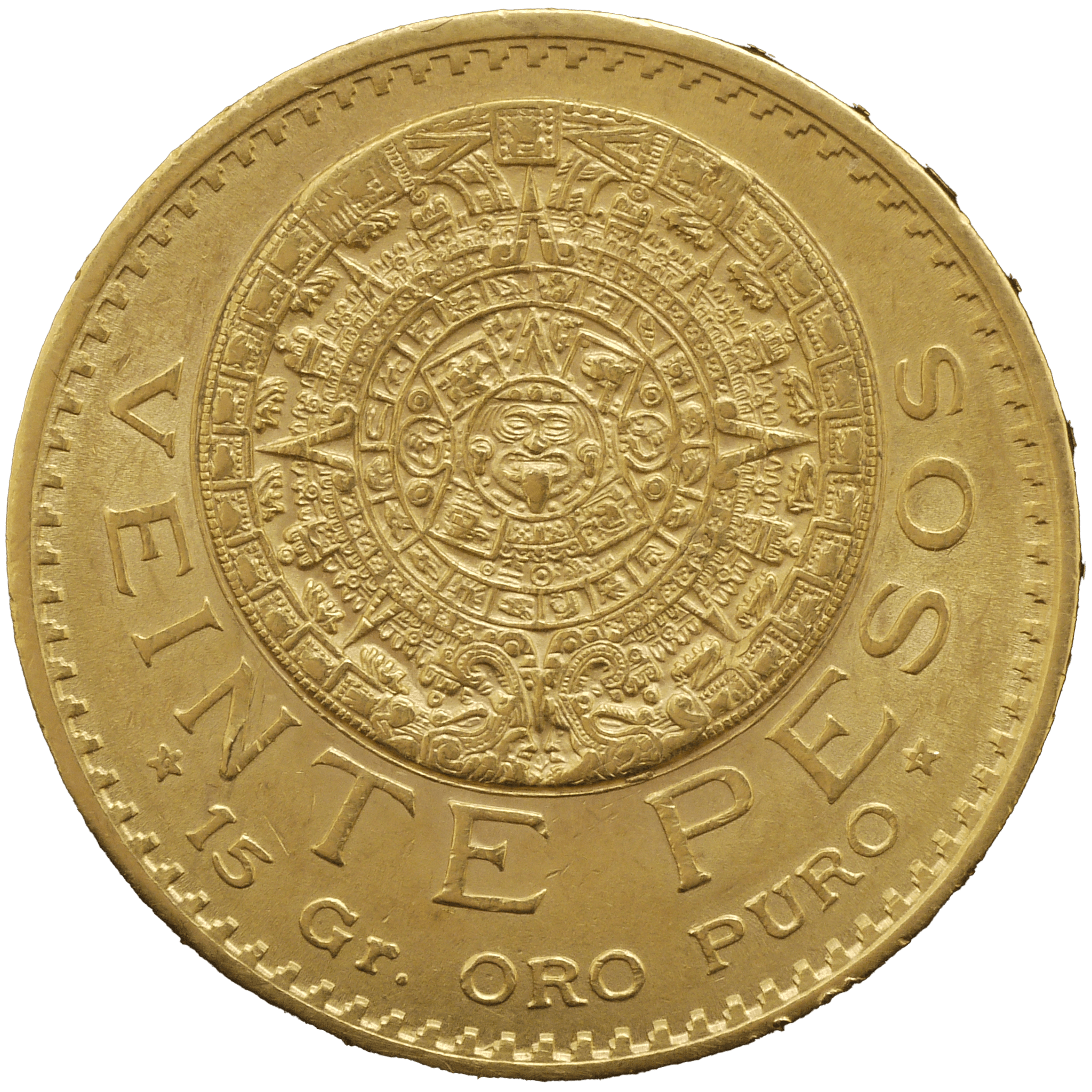 メキシコ 20ペソ金貨 1921年 アステカカレンダー - NJ BUYER'S MARKETPLACE