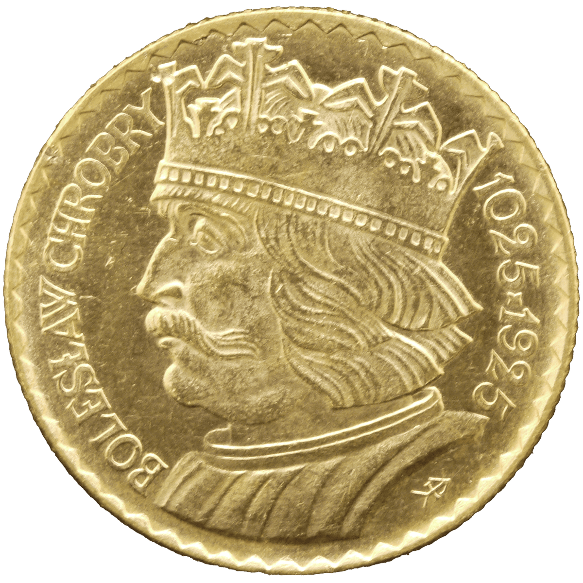 ポーランド 10ズウォティ金貨 1925年 ボレスワフ1世 ワルシャワ鋳｜NJ