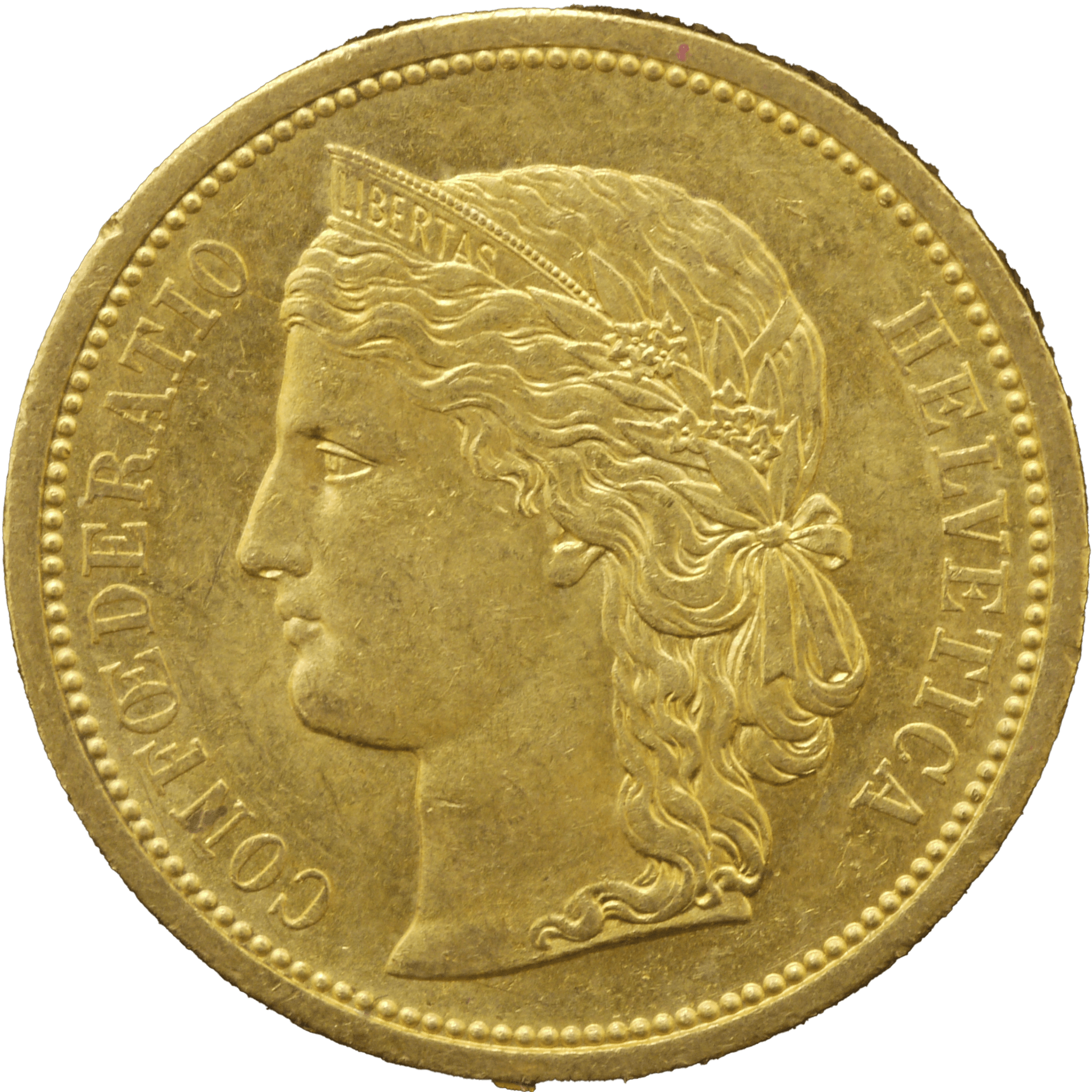 スイス 20フラン金貨 1883年 ヘルヴェティカ女神 ベルン鋳 - NJ BUYER'S MARKETPLACE