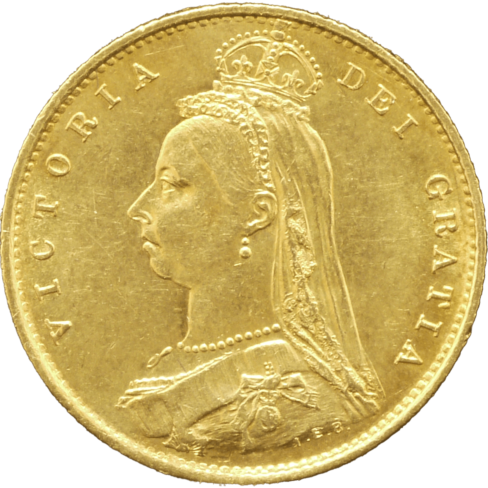 イギリス 1/2ソヴリン金貨 1887年 ヴィクトリア女王 ロンドン鋳 - NJ BUYER'S MARKETPLACE