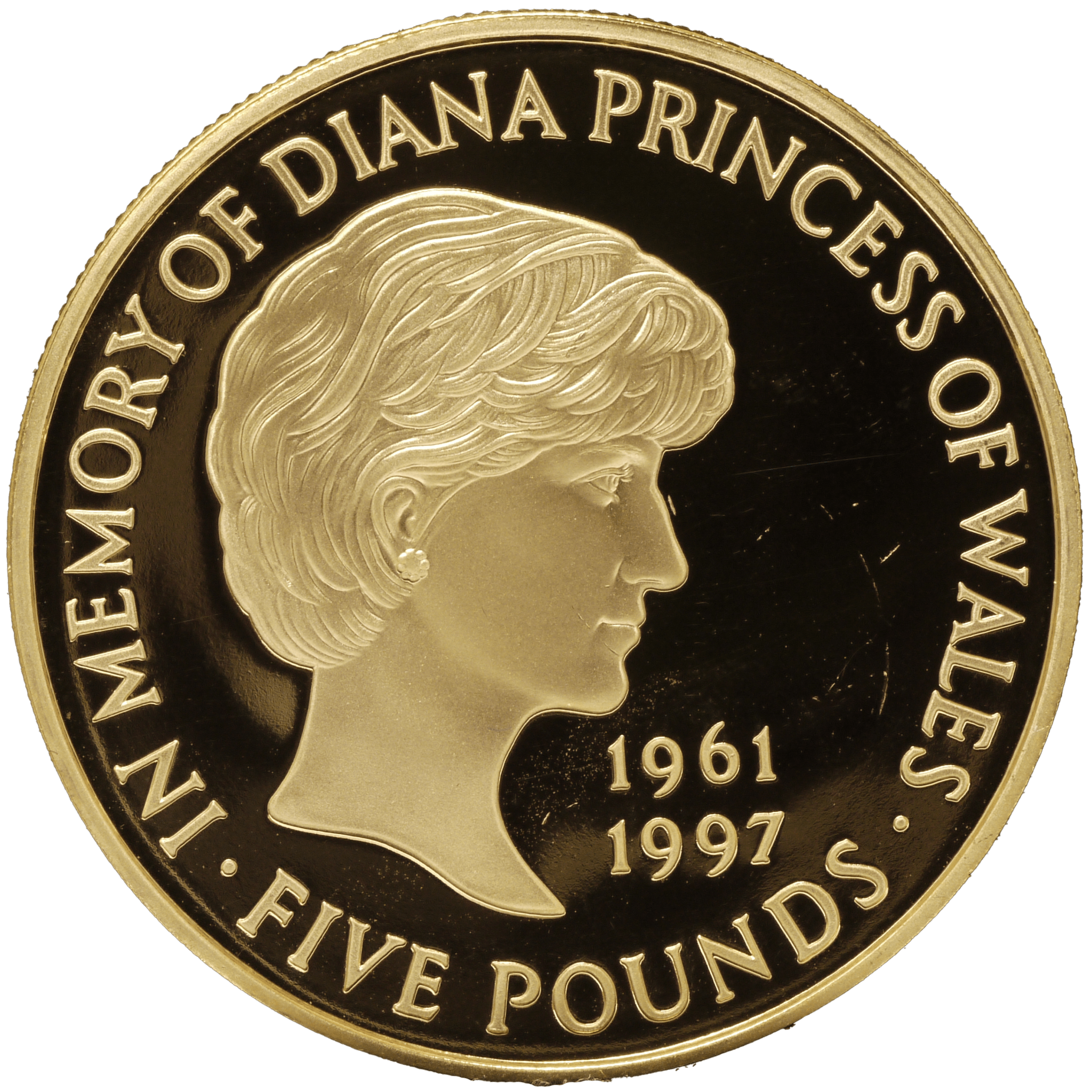 イギリス 5ポンド金貨 1999年 ダイアナ追悼 ロンドン鋳 - NJ BUYER'S MARKETPLACE