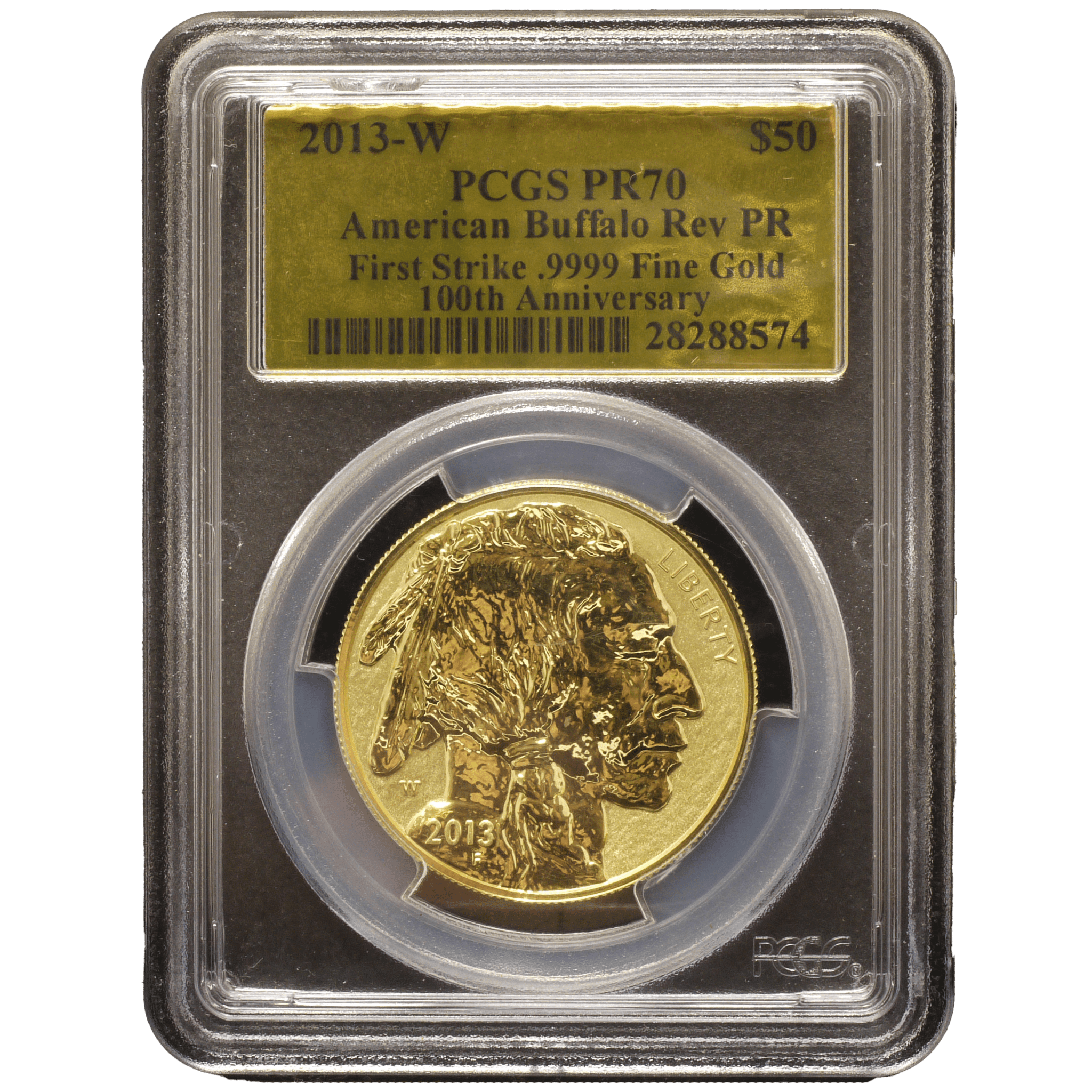 アメリカ 50ドル金貨 2013年 ウェストポイント鋳 バッファロー PCGS PR70 First Strike - NJ BUYER'S MARKETPLACE